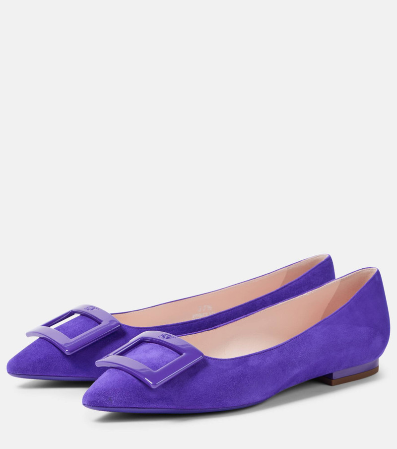 Gommettine suede ballet flats 5