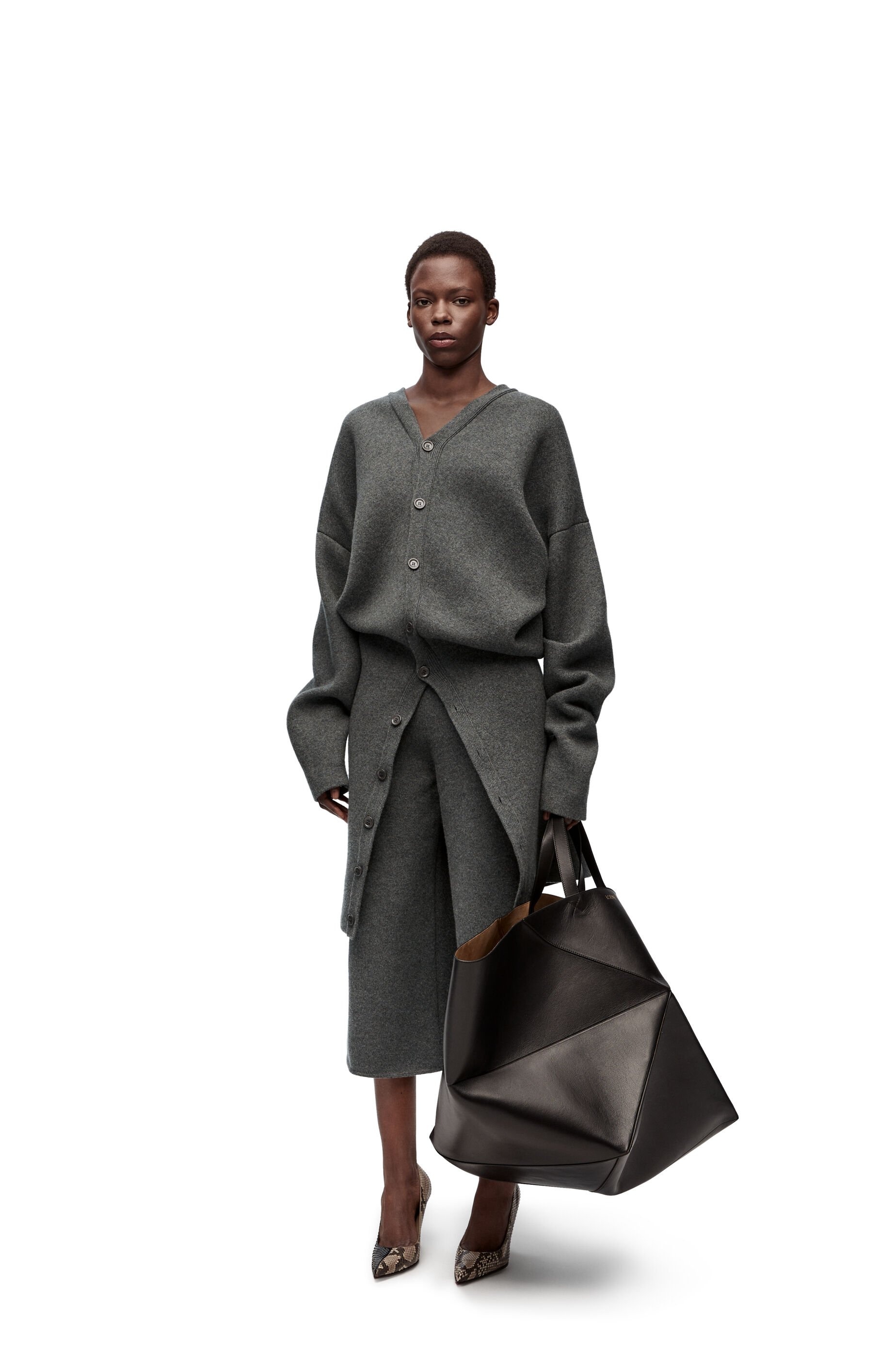 Draped coat in wool blend - 2
