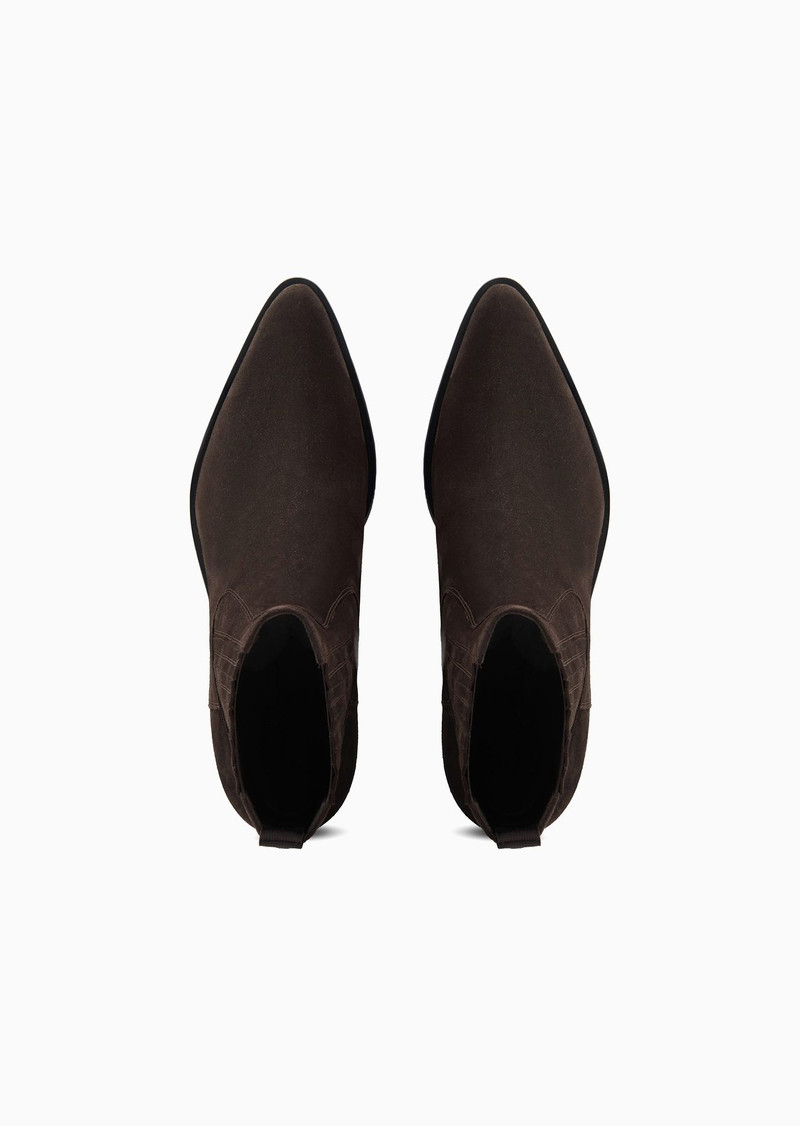 Suede cowboy boots 3