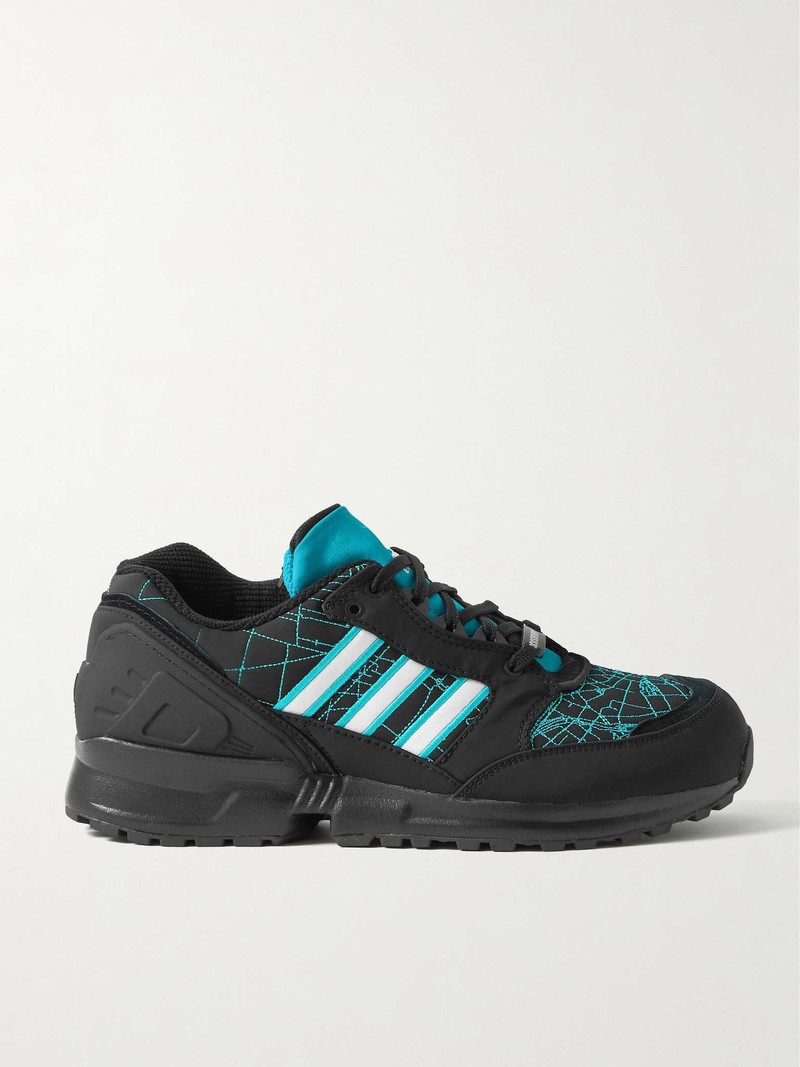 EQT Cushion 91 Runners High Suede-Trimmed Mesh Sneakers - 1