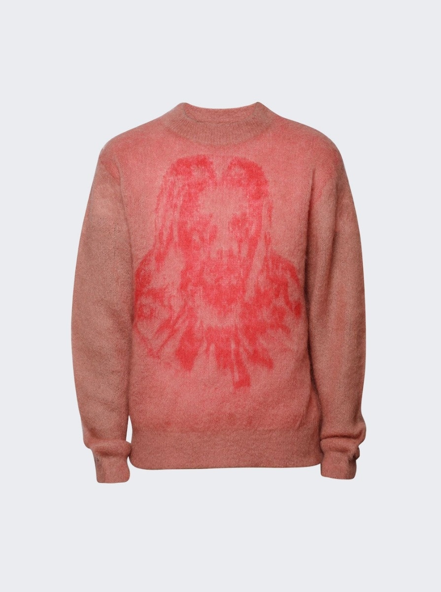 X Born X Raised Clown Knit Sweater Pink - 8