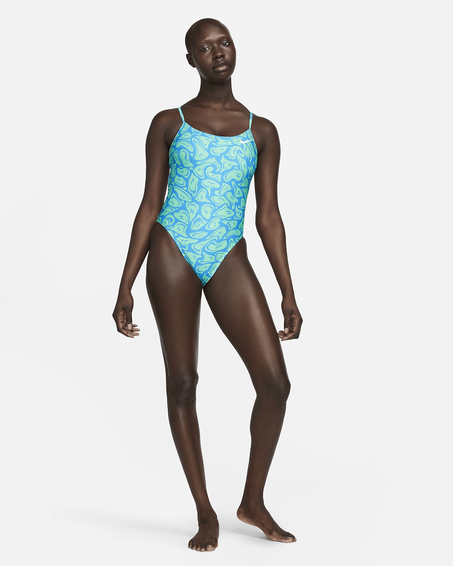 Nike Women's Swim HydraStrong Lace-Up Tie-Back One-Piece Swimsuit - 7