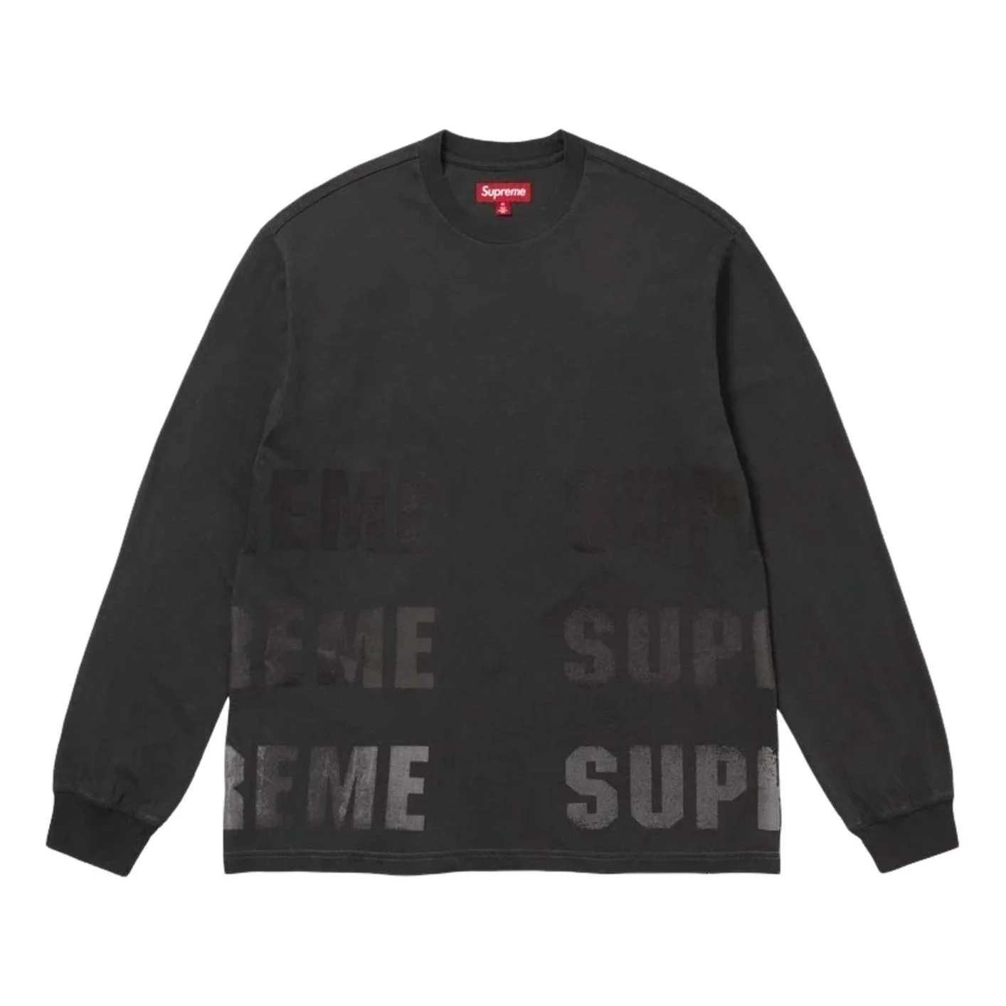 Supreme FW26 Reflective L/S T-Shirt 'Black' SUP-FW26-071-BLK - 1