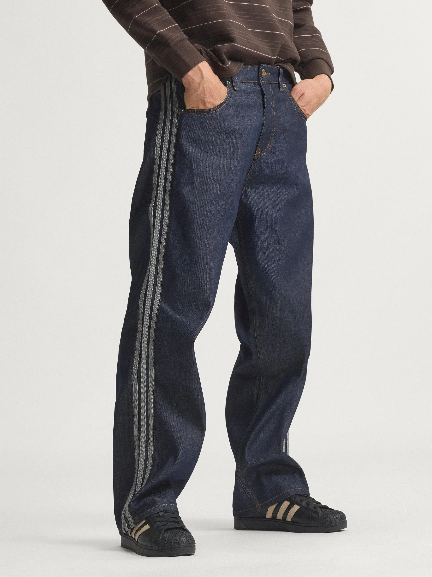 Firebird Adicolor Denim Jeans Mid-Rise Straight Leg - 1