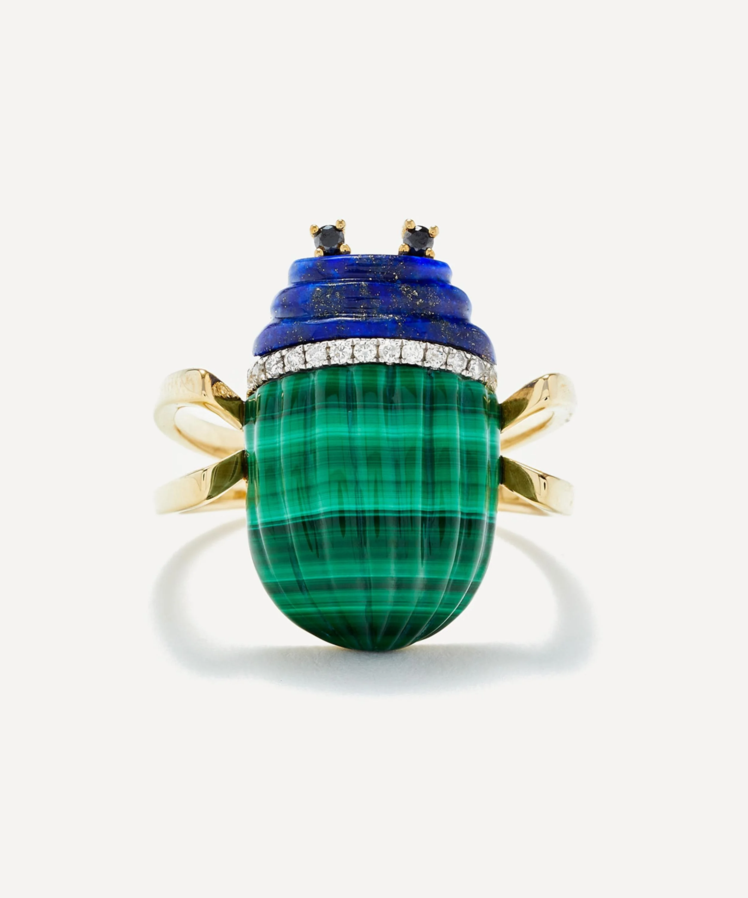 9ct Gold Scarab Ring - 1