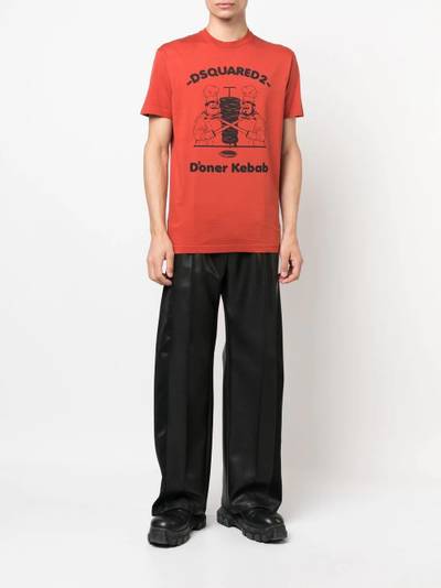 DSQUARED2 logo-print cotton T-shirt outlook