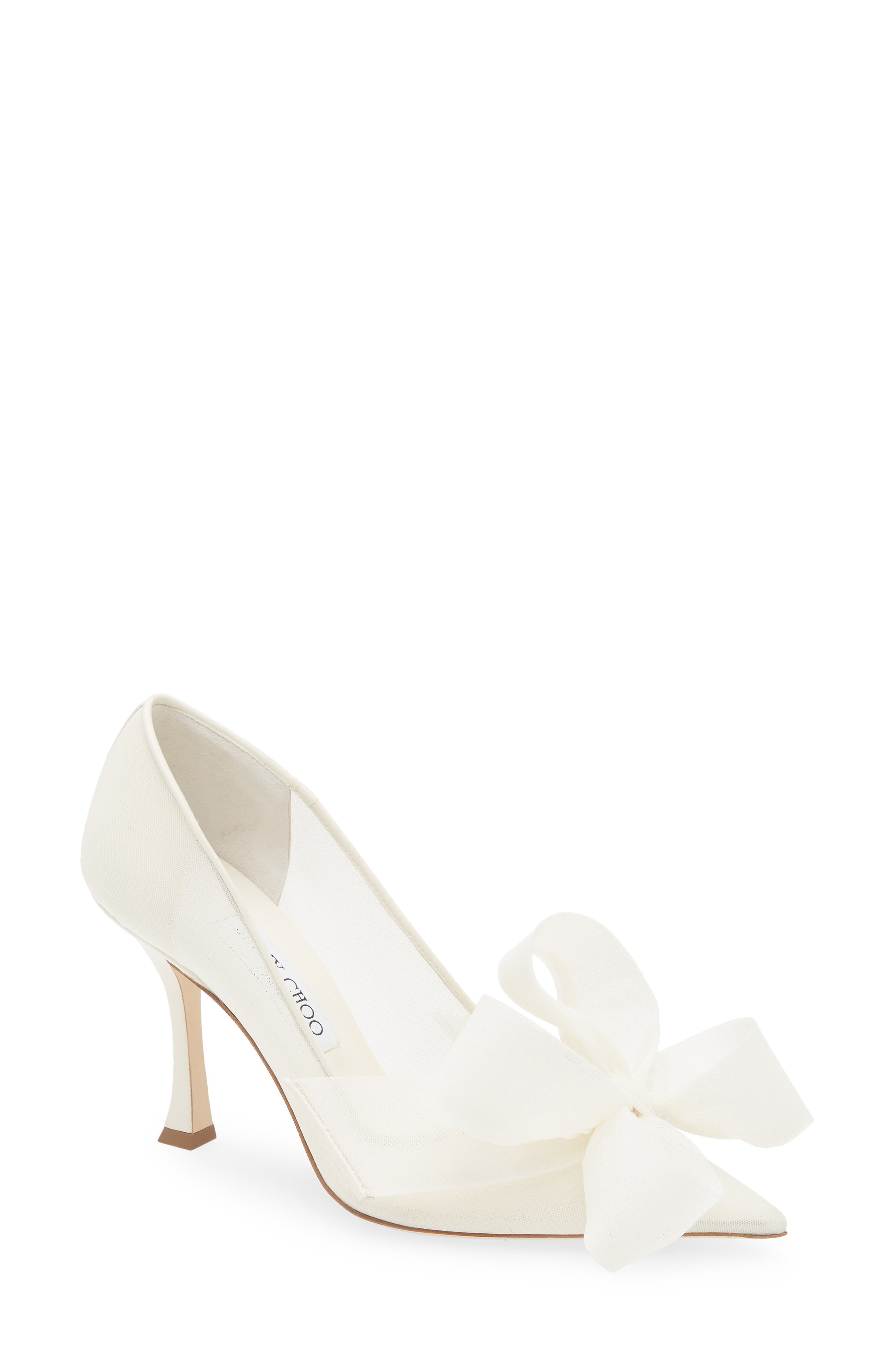 Jimmy Choo Staz Pointed Toe Pump in Ivory/Ivory at Nordstrom - 1