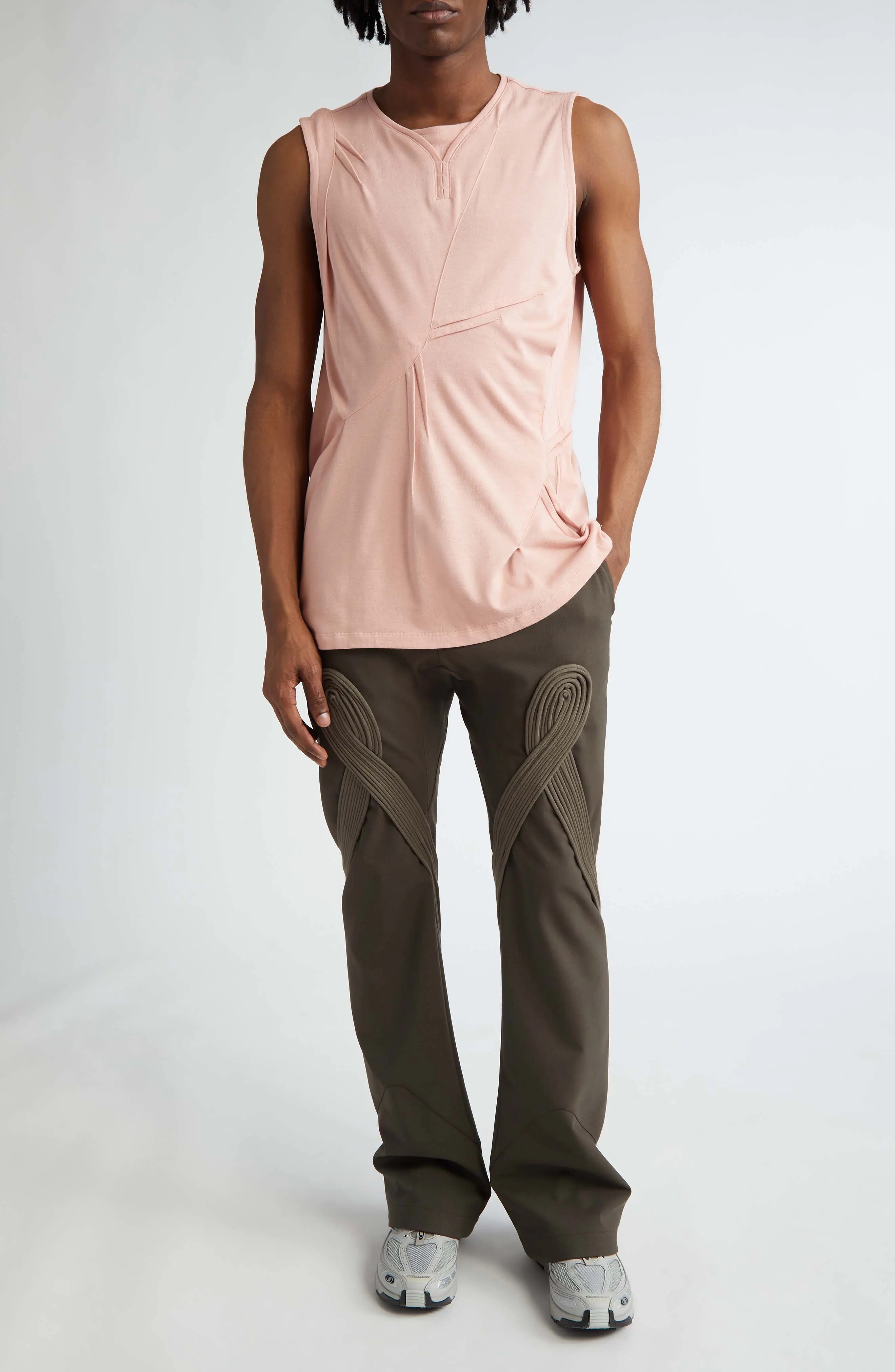 kiko kostadinov Deultum Darted Topサイズ44 Kiko Kostadinov: Men's Deultum Darted Top (Jet Black) | DSML