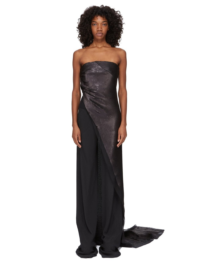 sequin-embellished long top - 1
