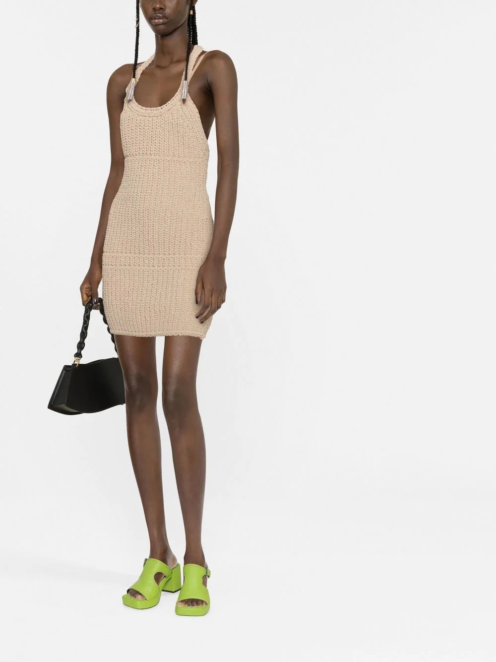 knitted halterneck dress - 4