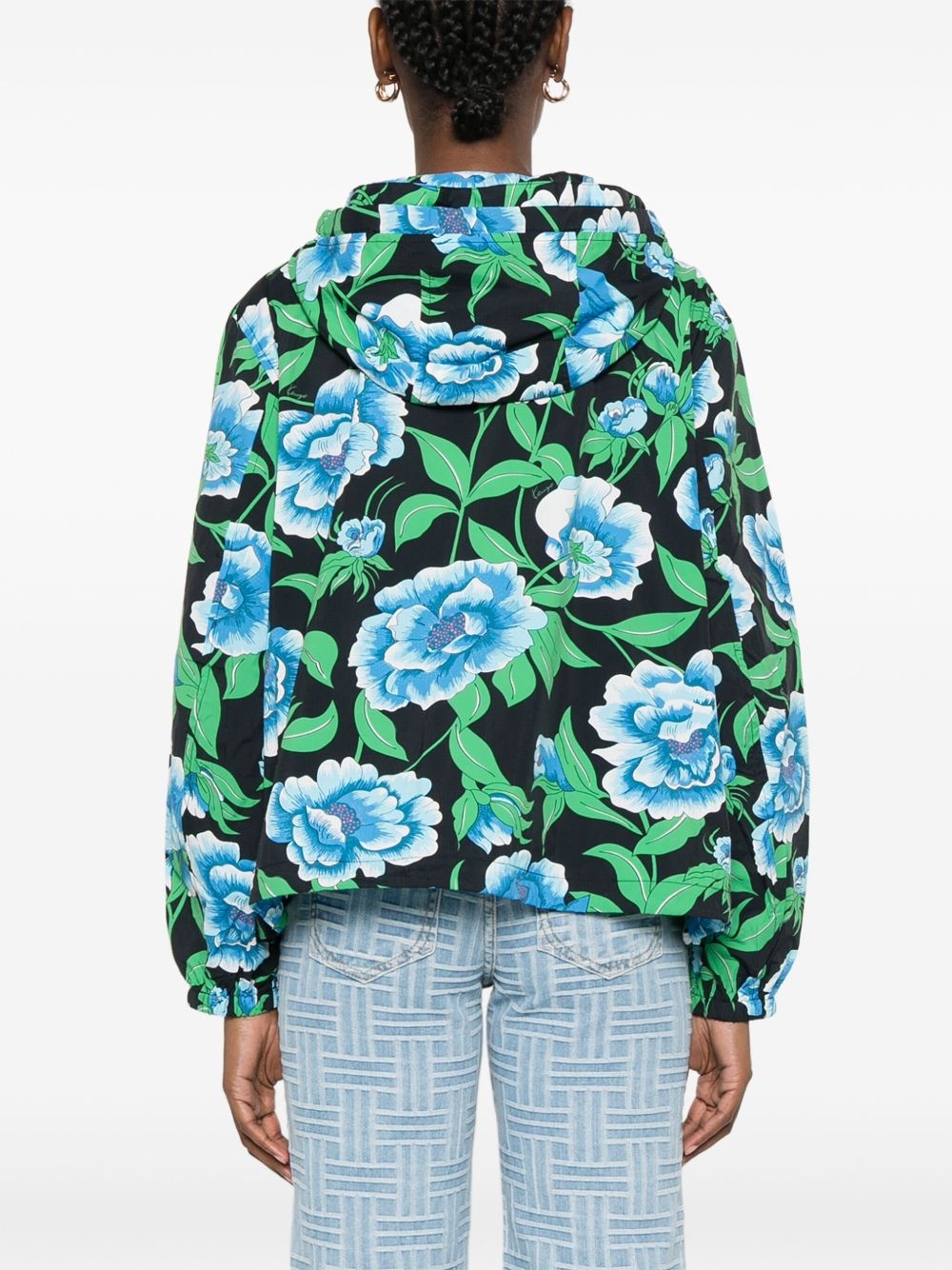 Kenzo Peonies-print windbreaker - 4