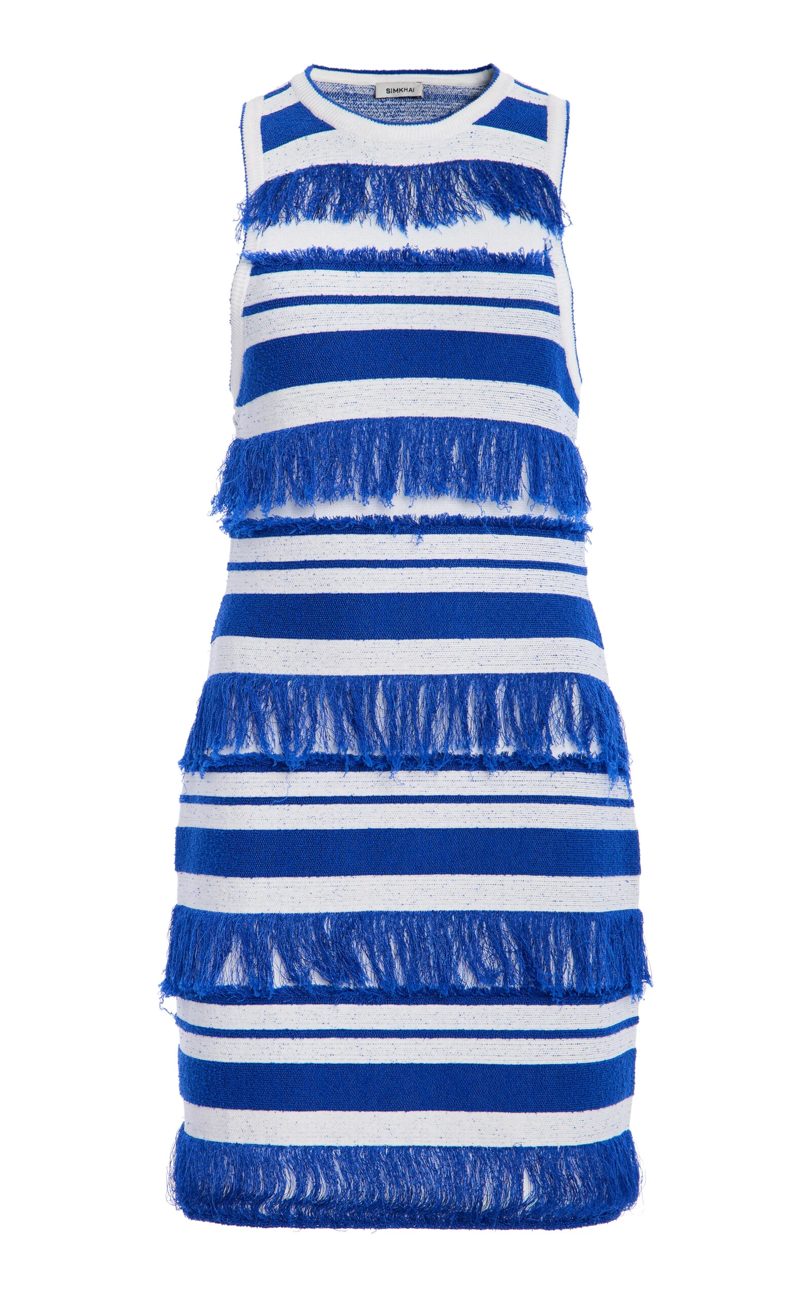 Elly Textured Knit Mini Dress blue - 1