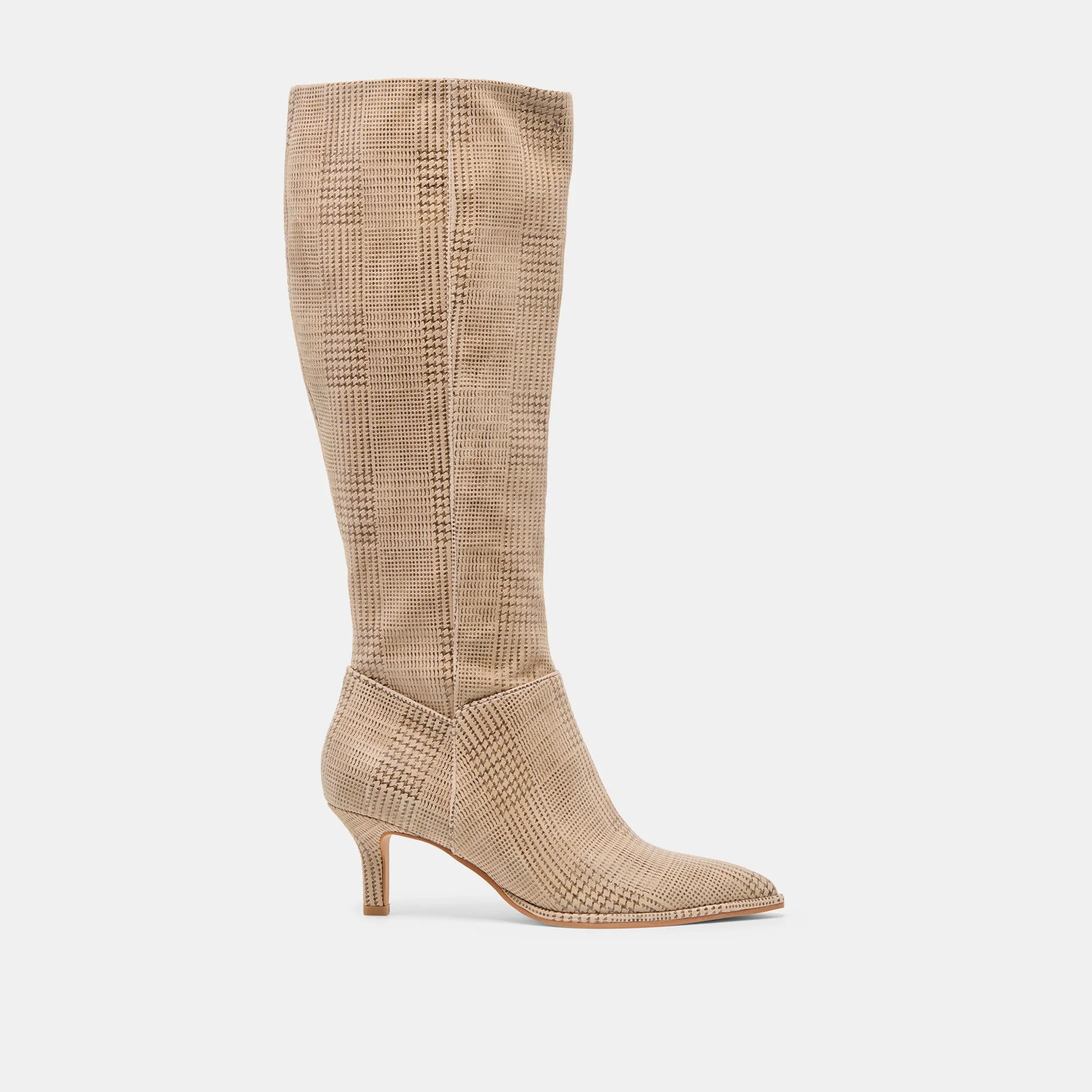 ALDY BOOTS HERRINGBONE PRINTED SUEDE - 1