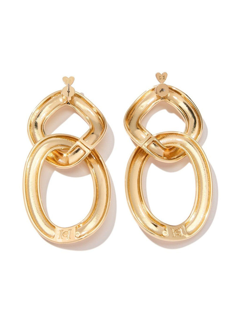 CAROLINA HERRERA oversize chain link earrings outlook