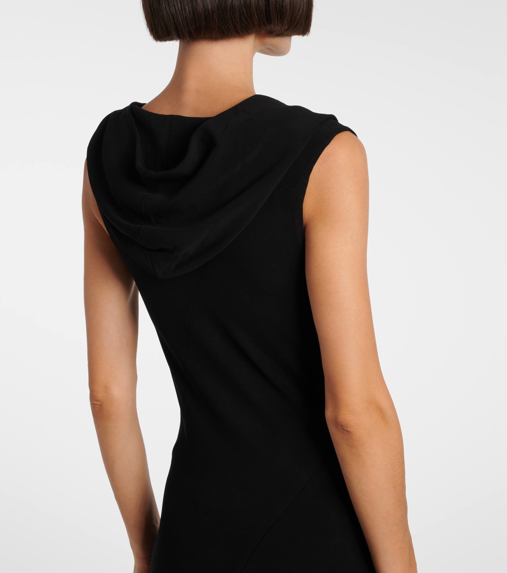 Asymmetric jersey gown - 5