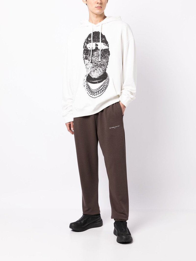 ih nom uh nit graphic-print drawstring hoodie outlook