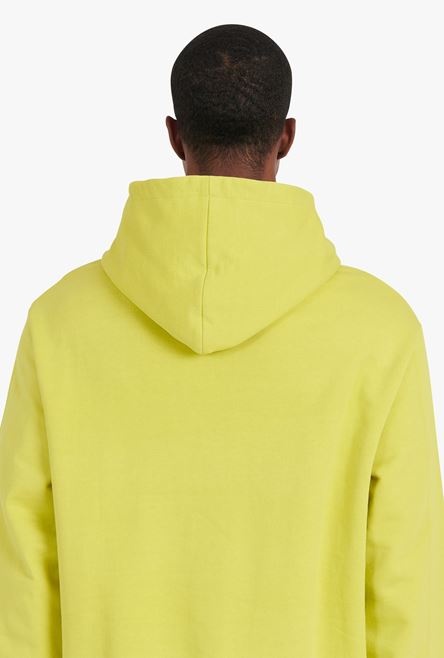 Oversized lime-green cotton sweatshirt with multicolor Balmain logo print - 5
