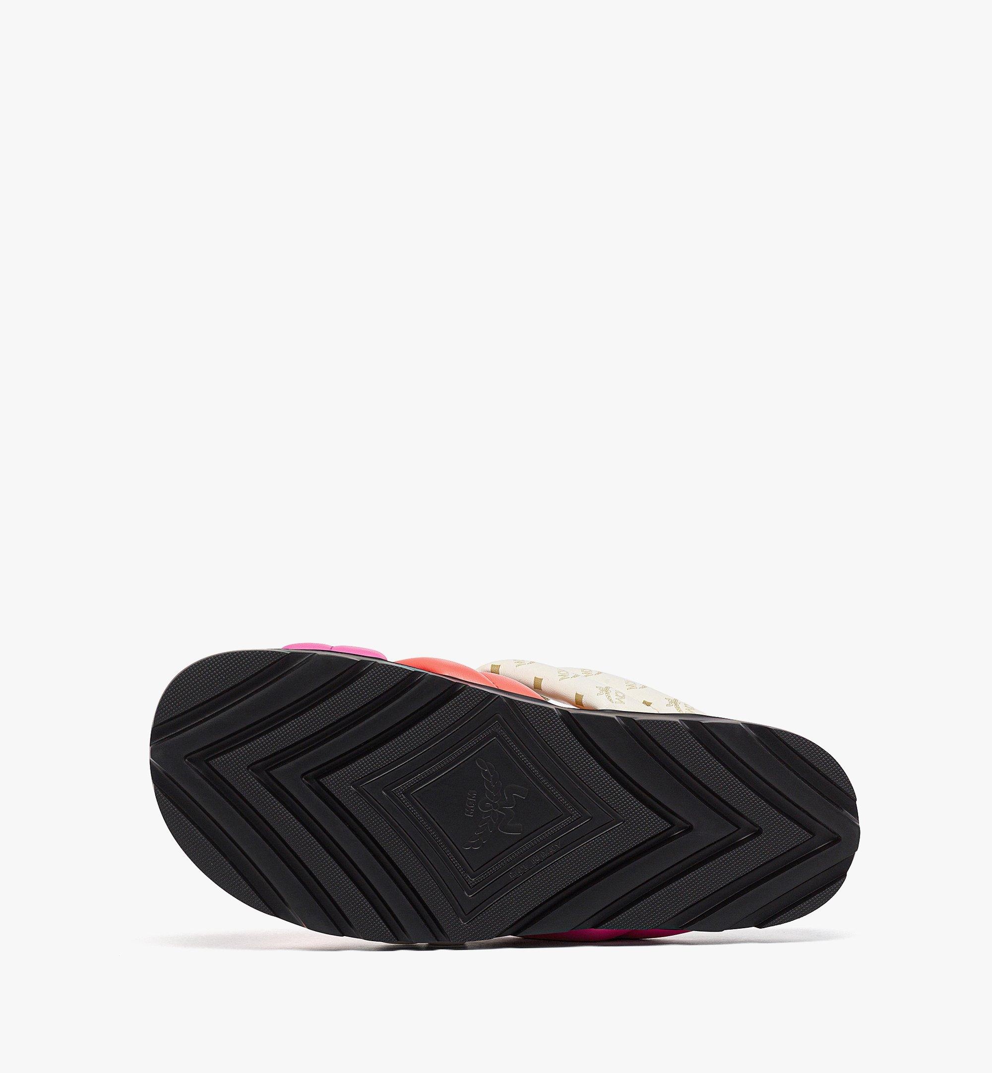 Monogram Cross Sandals in Lamb Leather - 4