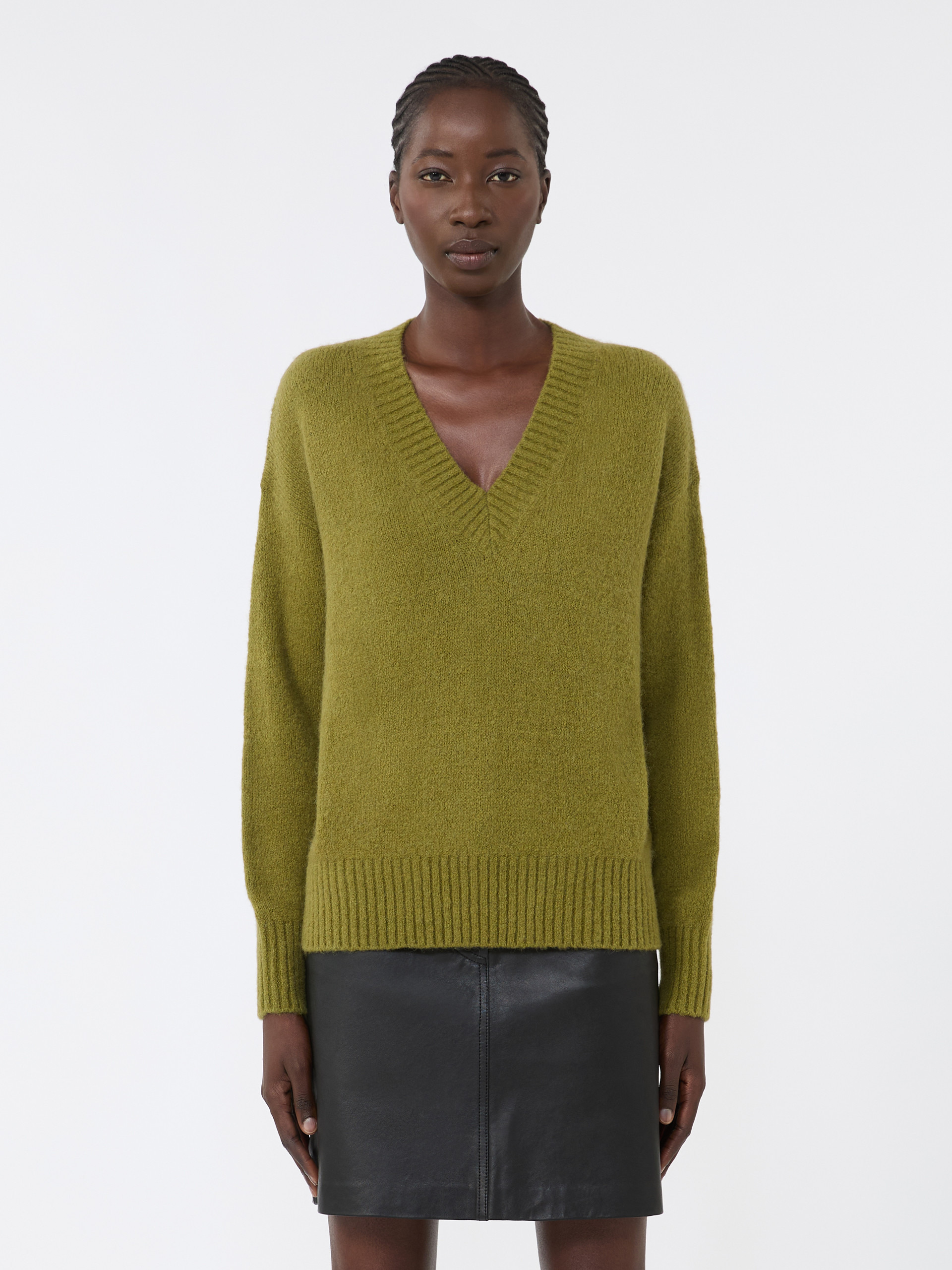 VISITA Alpaca and cotton V-neck jumper - 3