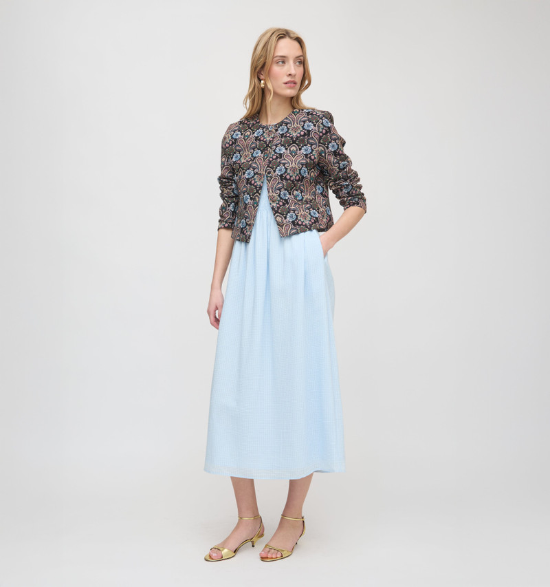 The Virginia Jacket - Black Tapestry Fleur Brocade 4