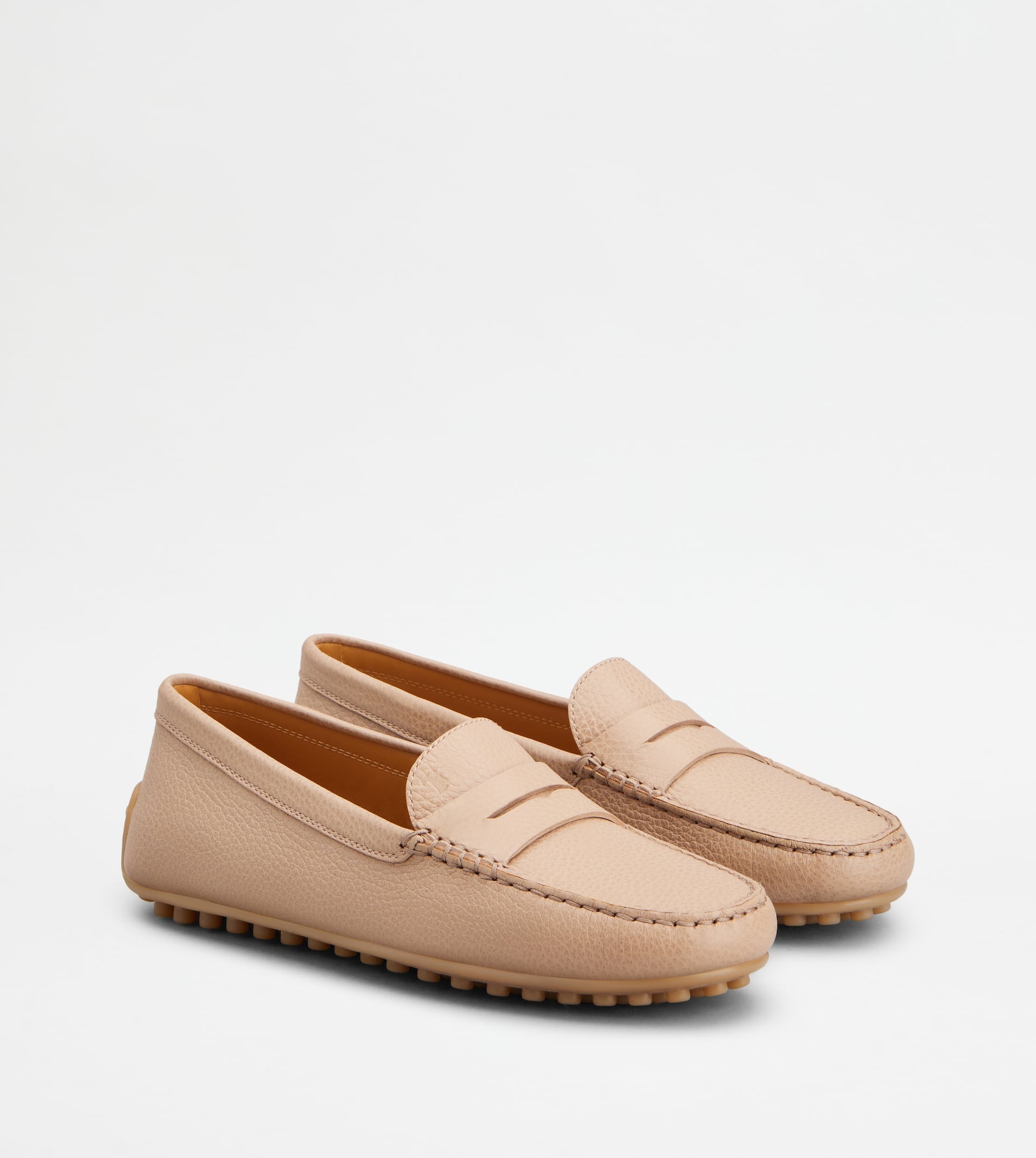 CITY GOMMINO DRIVING SHOES IN LEATHER - PINK - 2