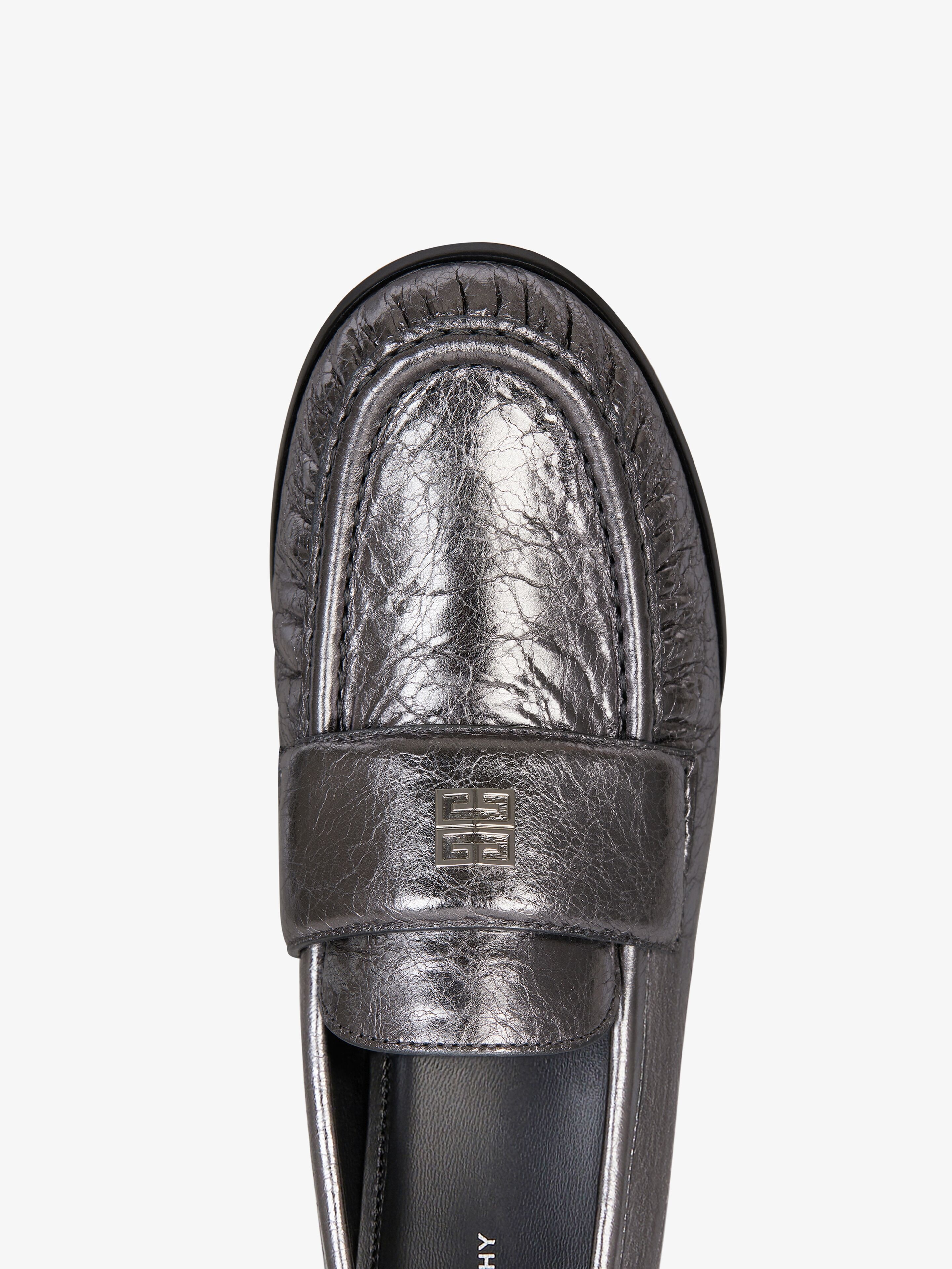 4G LOAFERS IN LAMINATED LEATHER - 5