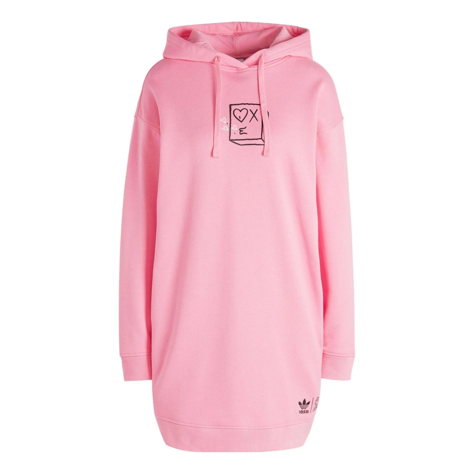 (WMNS) adidas Original ANDRE SARAIVA hooded dress 'Pink' HY4269 - 1
