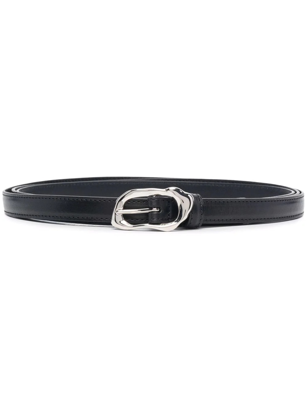 Molten thin leather belt - 1