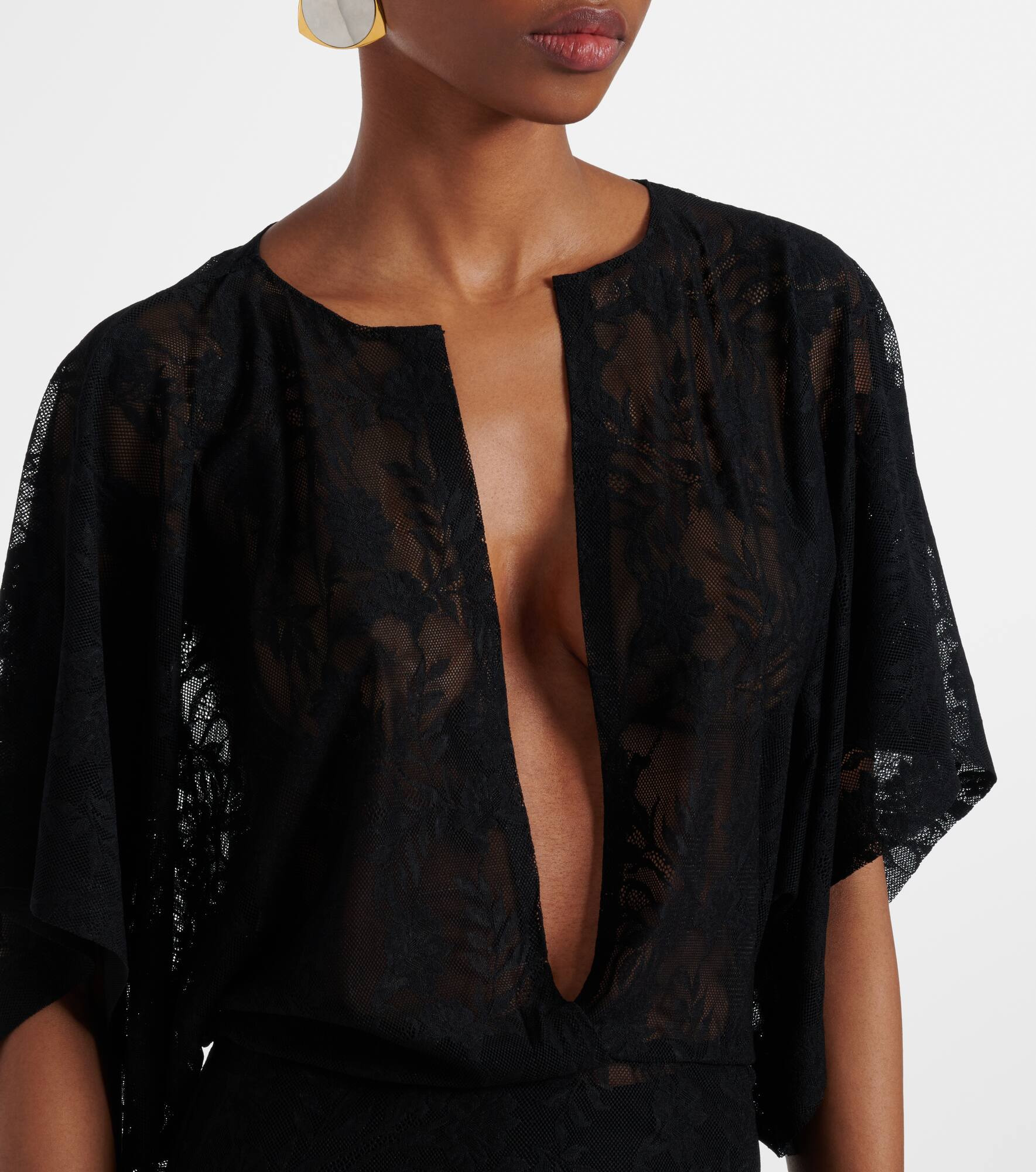 Obie floral lace gown - 4