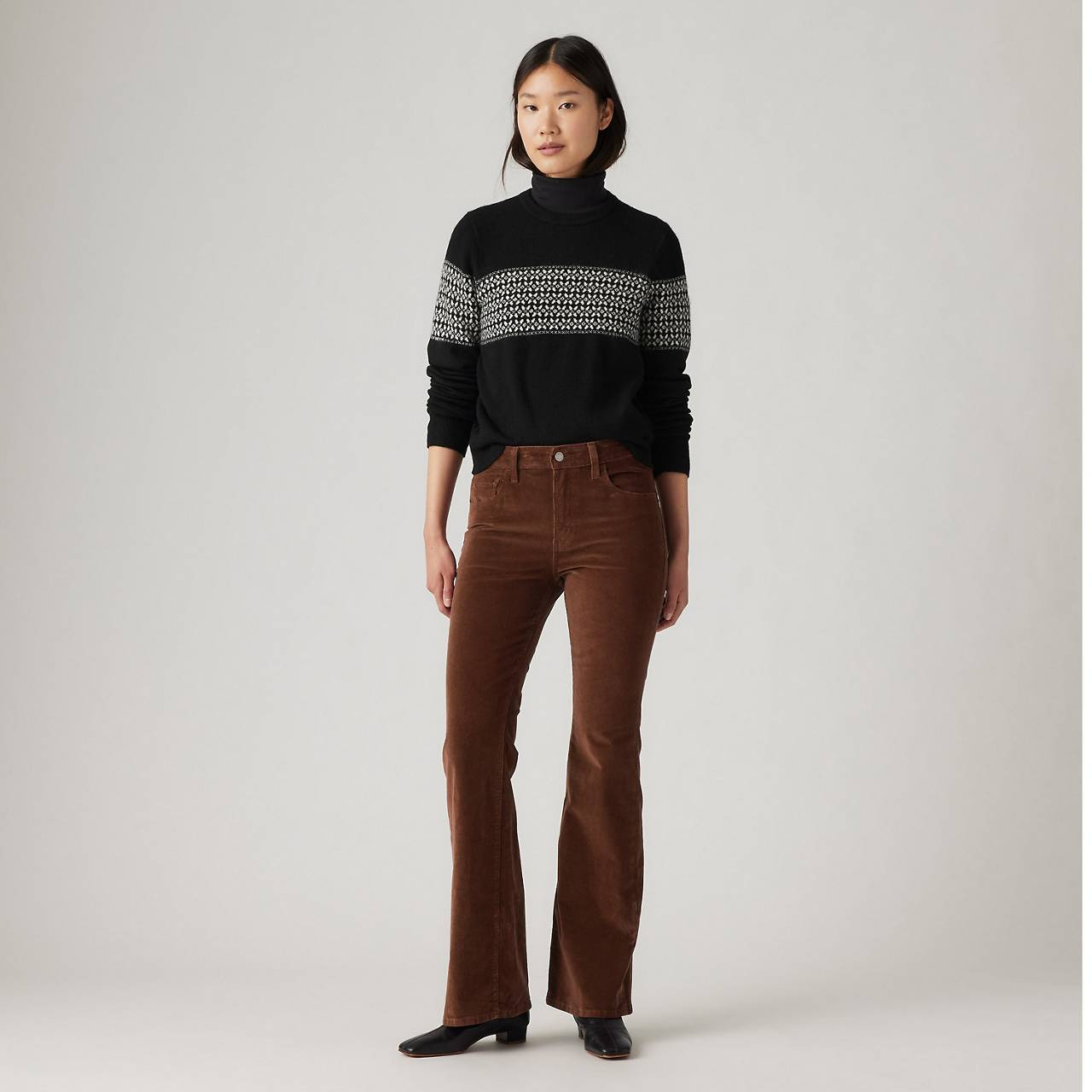 726 HIGH-RISE FLARE CORDUROY WOMEN'S PANTS - 2