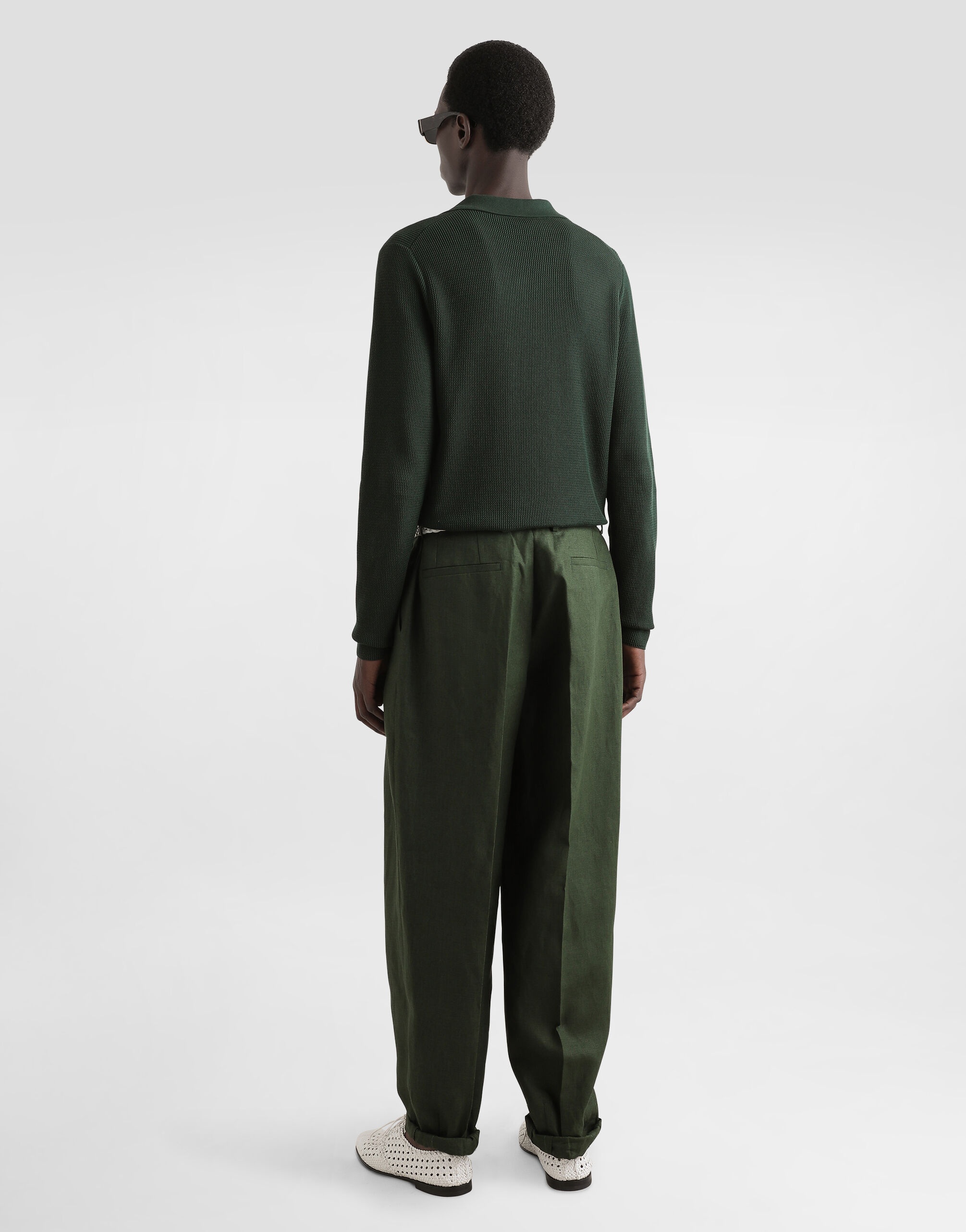 Linen fabric pants - 3