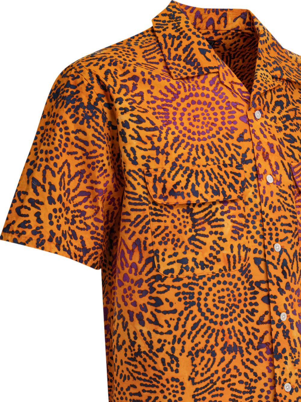 floral-print pocket shirt - 4