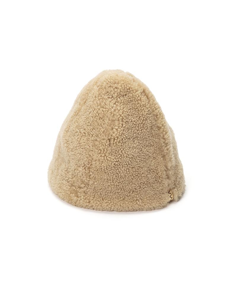 VEGGIE SHEARLING HAT W BEIGE - 1