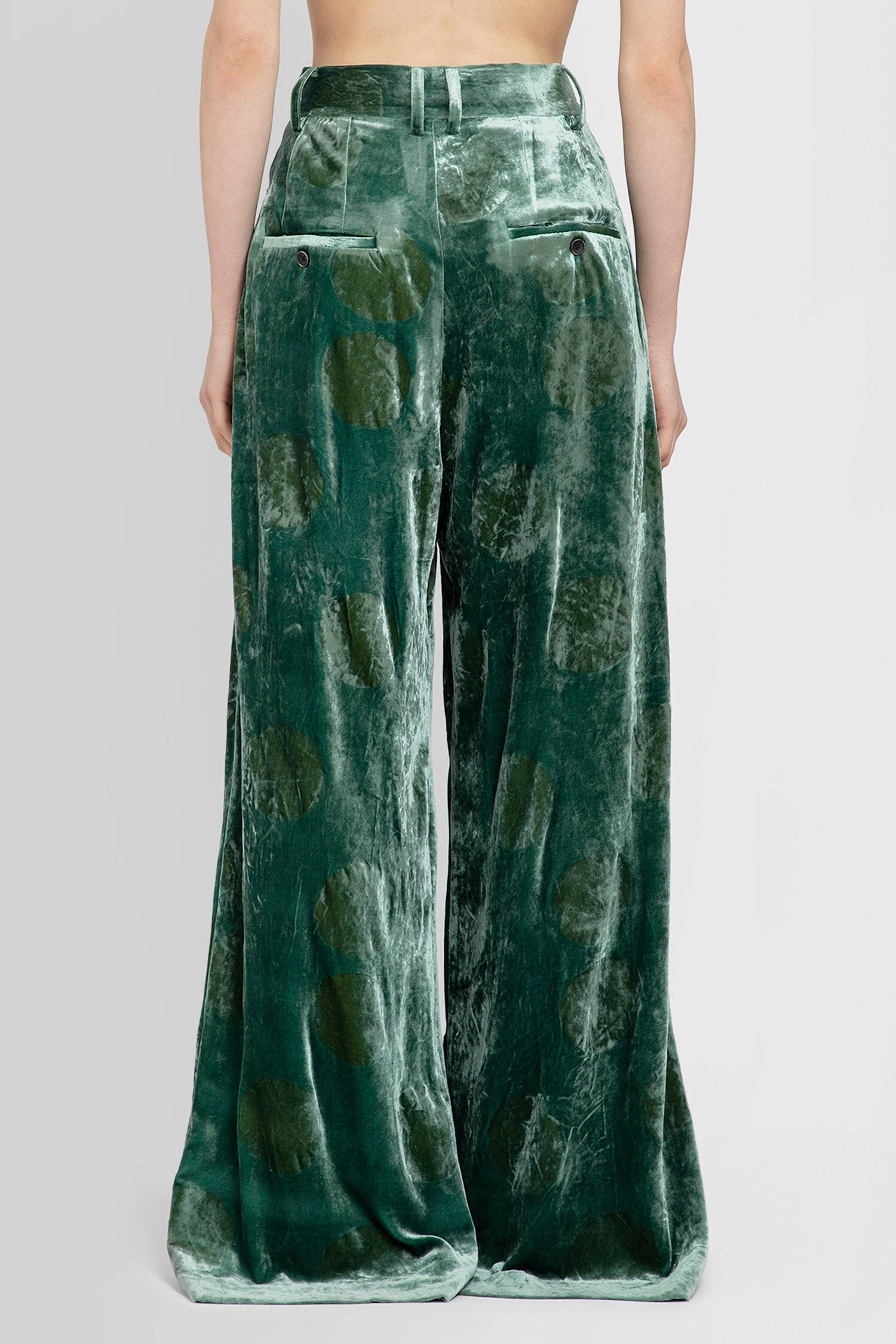 UMA WANG WOMAN GREEN TROUSERS - 4