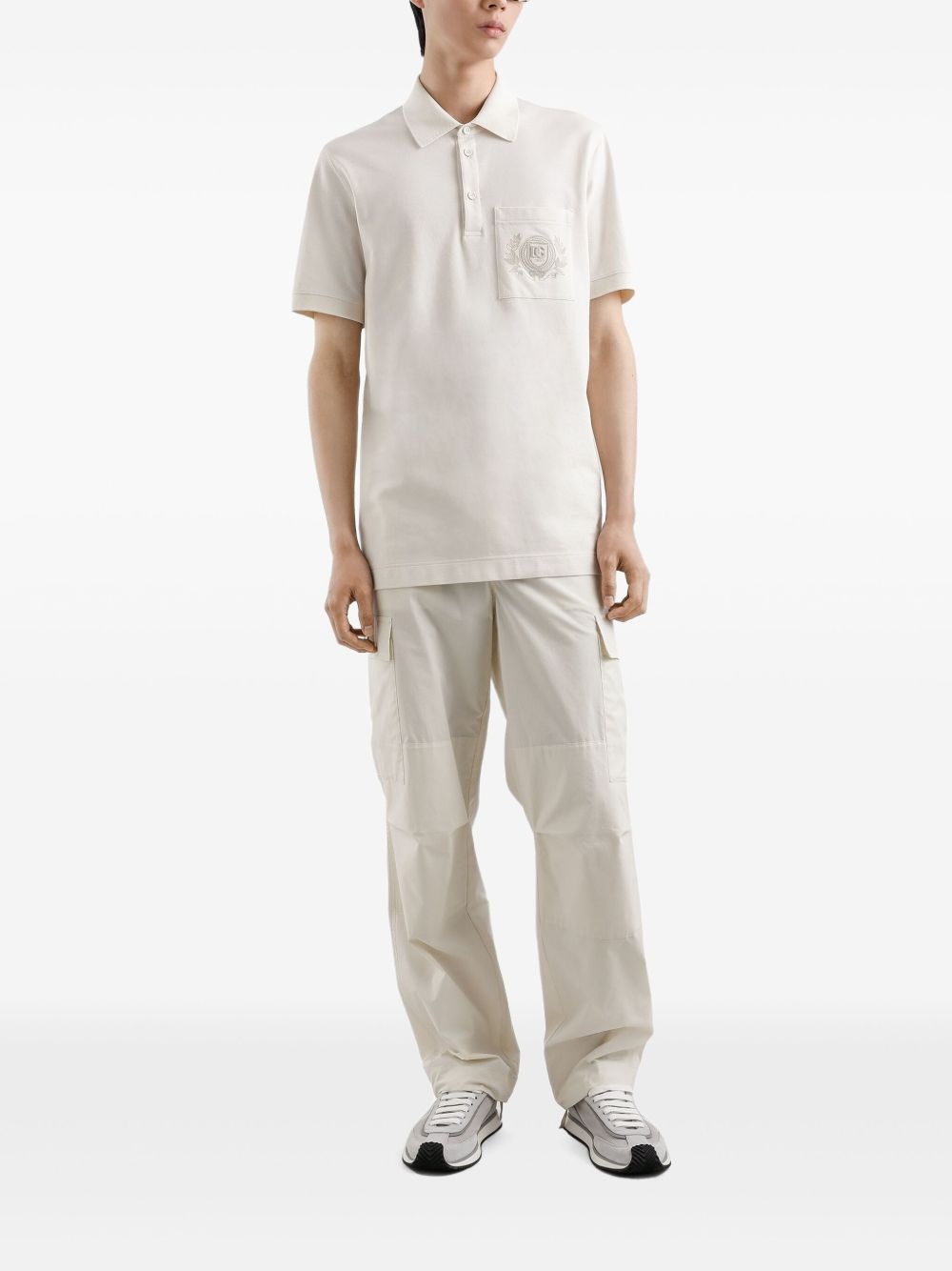 logo-embroidered polo shirt - 2