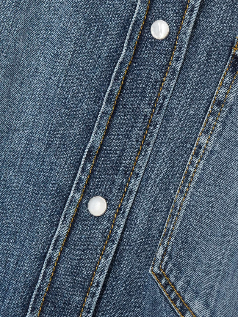 Padded denim shirt 5