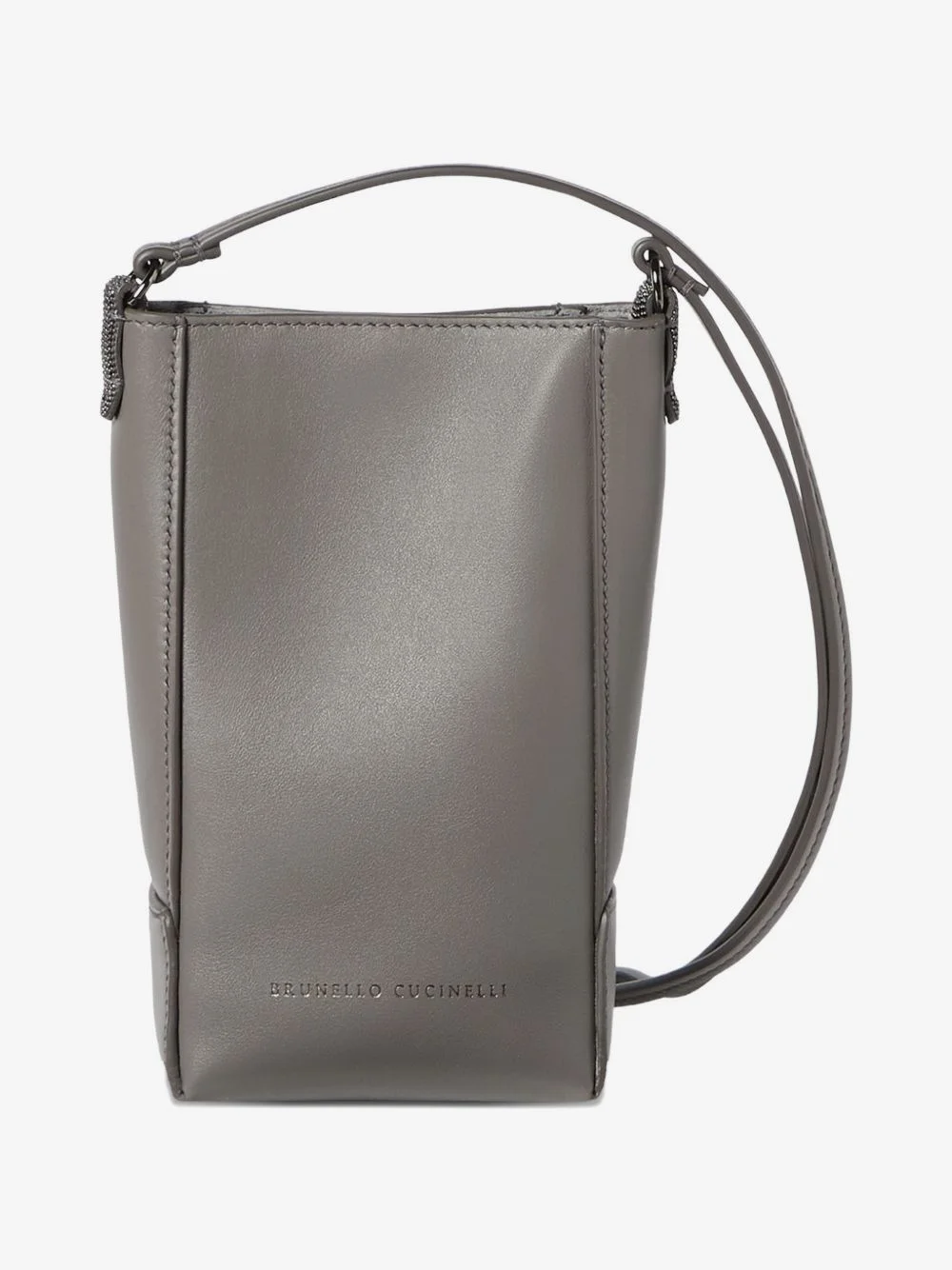 BC Duo phone holder in calfskin with Monili - 1