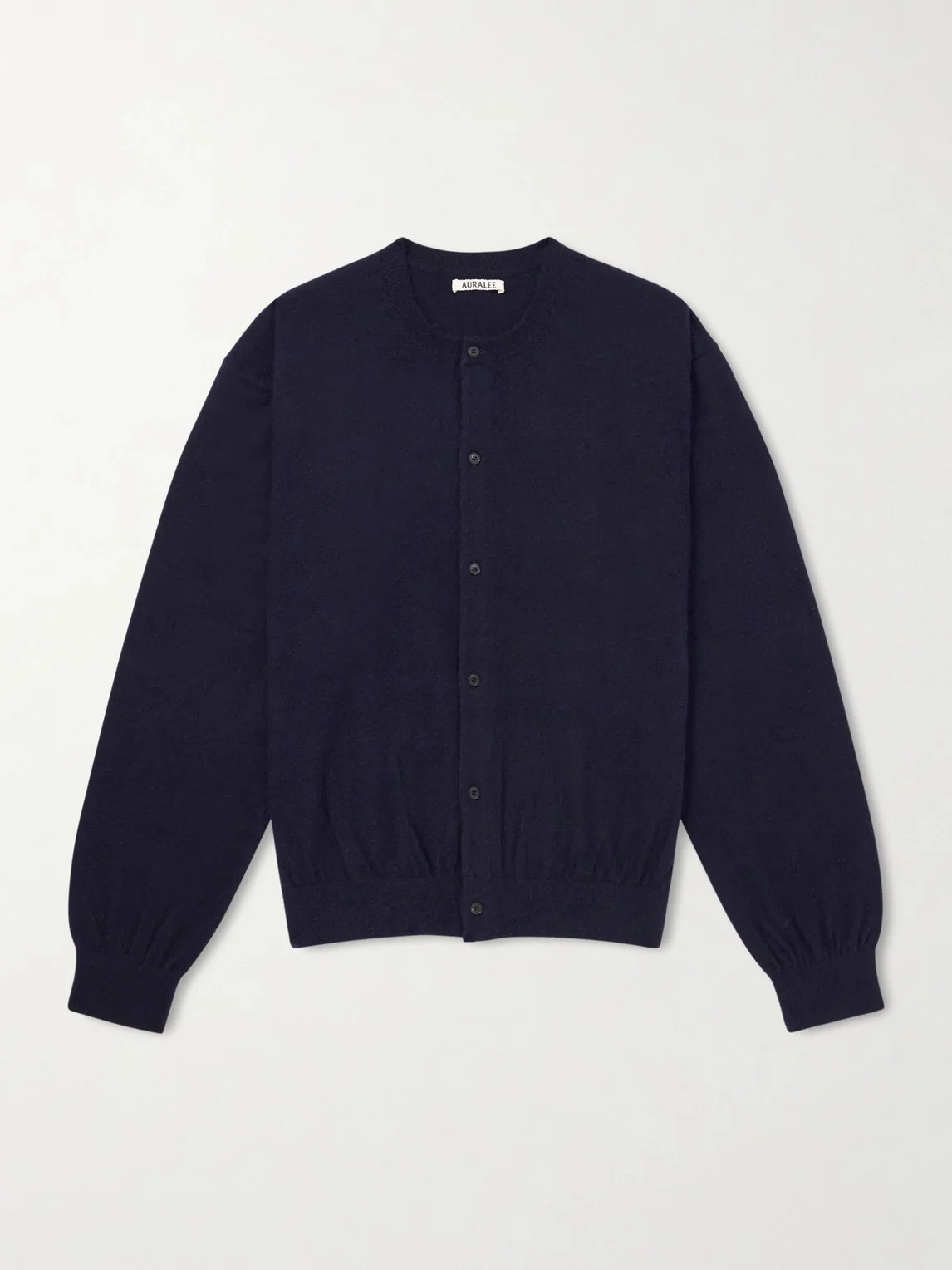 Brushed Cashmere and Cotton-Blend Cardigan - 1