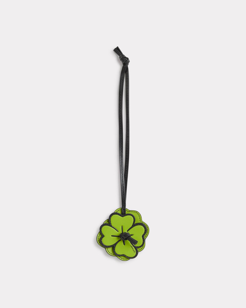 'KENZO Cartoon' clover charm in leather 1