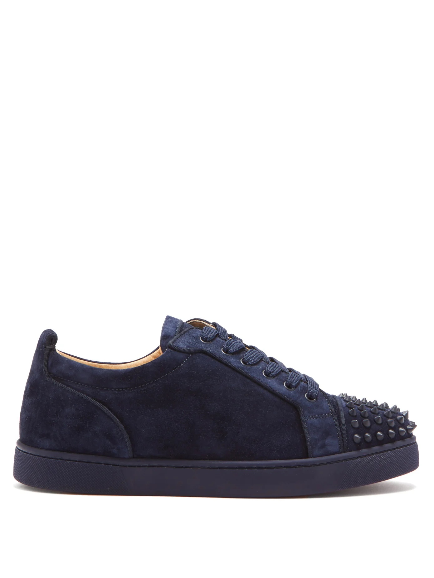 Louis Junior spike-embellished suede trainers - 1