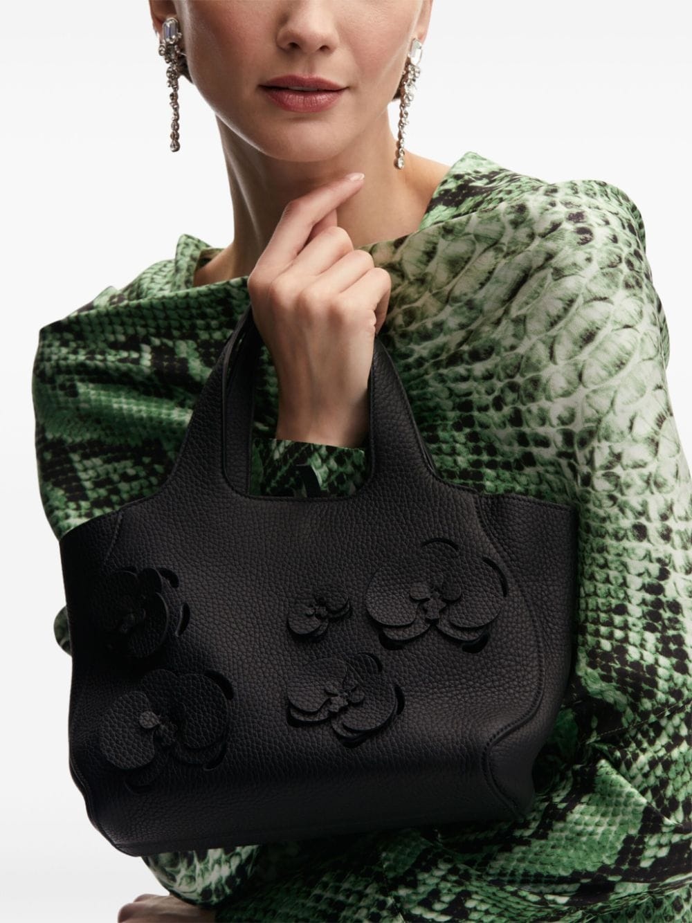 The Laser-Cut Mini Topaz tote bag - 2