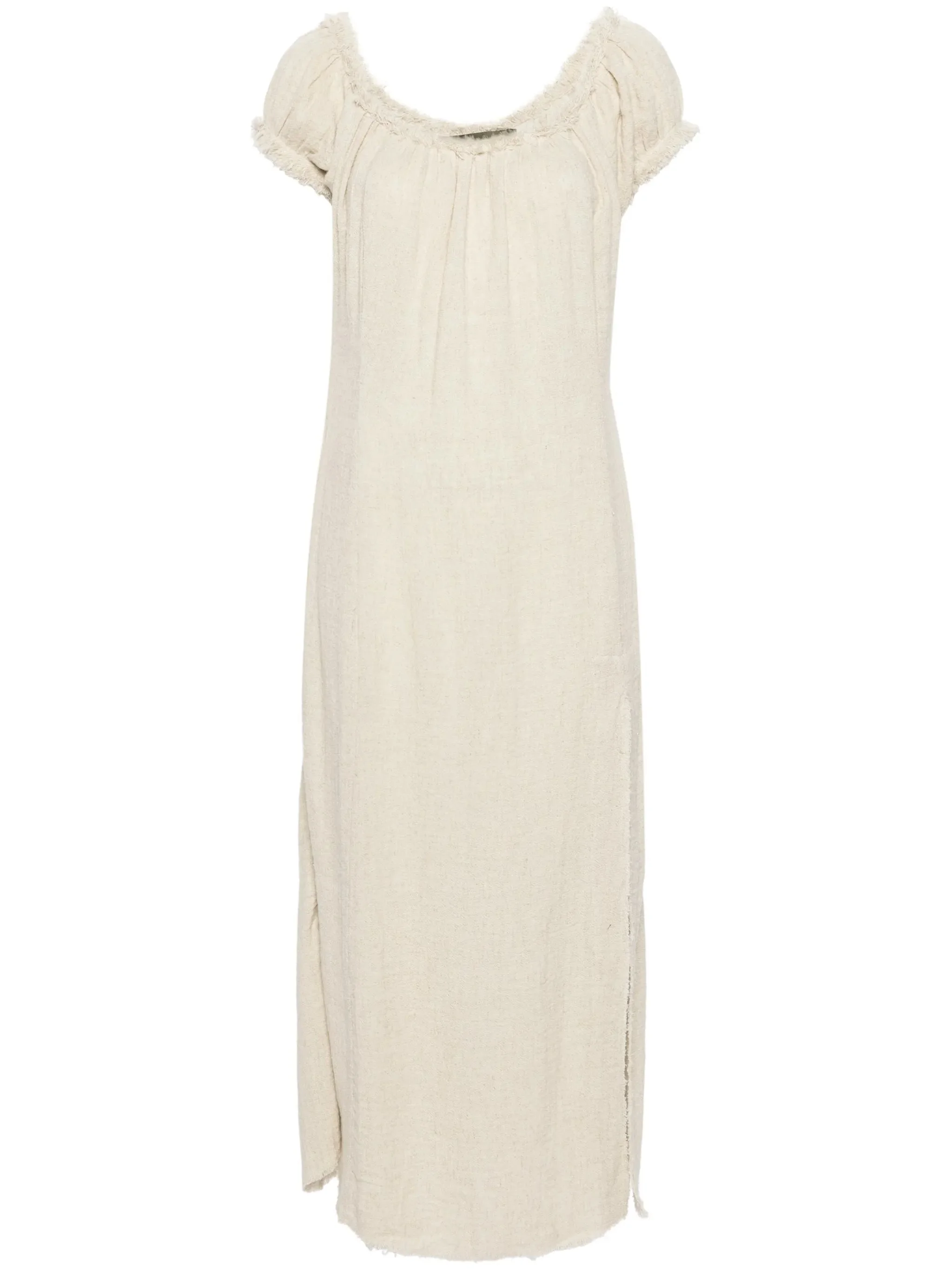 frayed chemise slip dress - 1