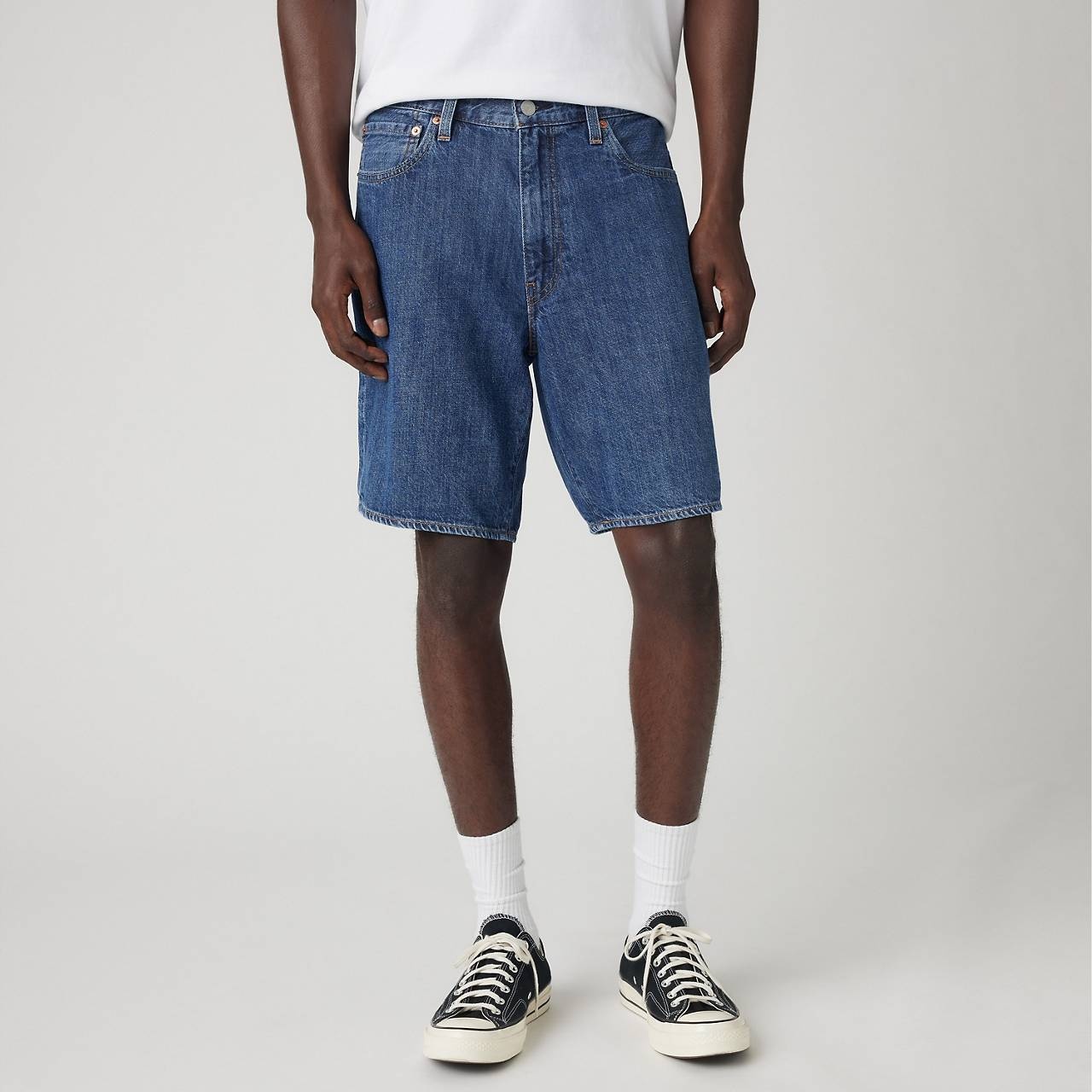 468 STAY LOOSE 9" LINEN+ DENIM MEN'S SHORTS - 4