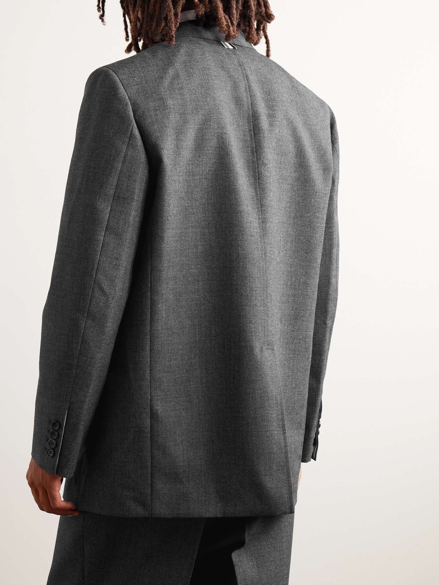Unstructured Virgin Wool Blazer - 4