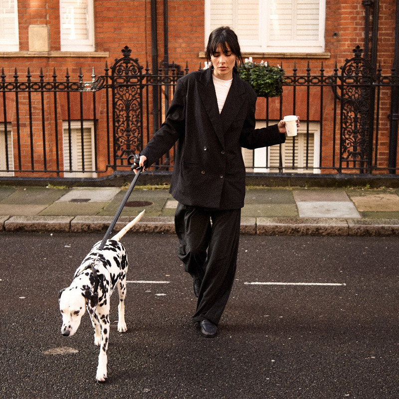DUKE + DEXTER Ezra Black Pleated Penny Loafer - Women's outlook