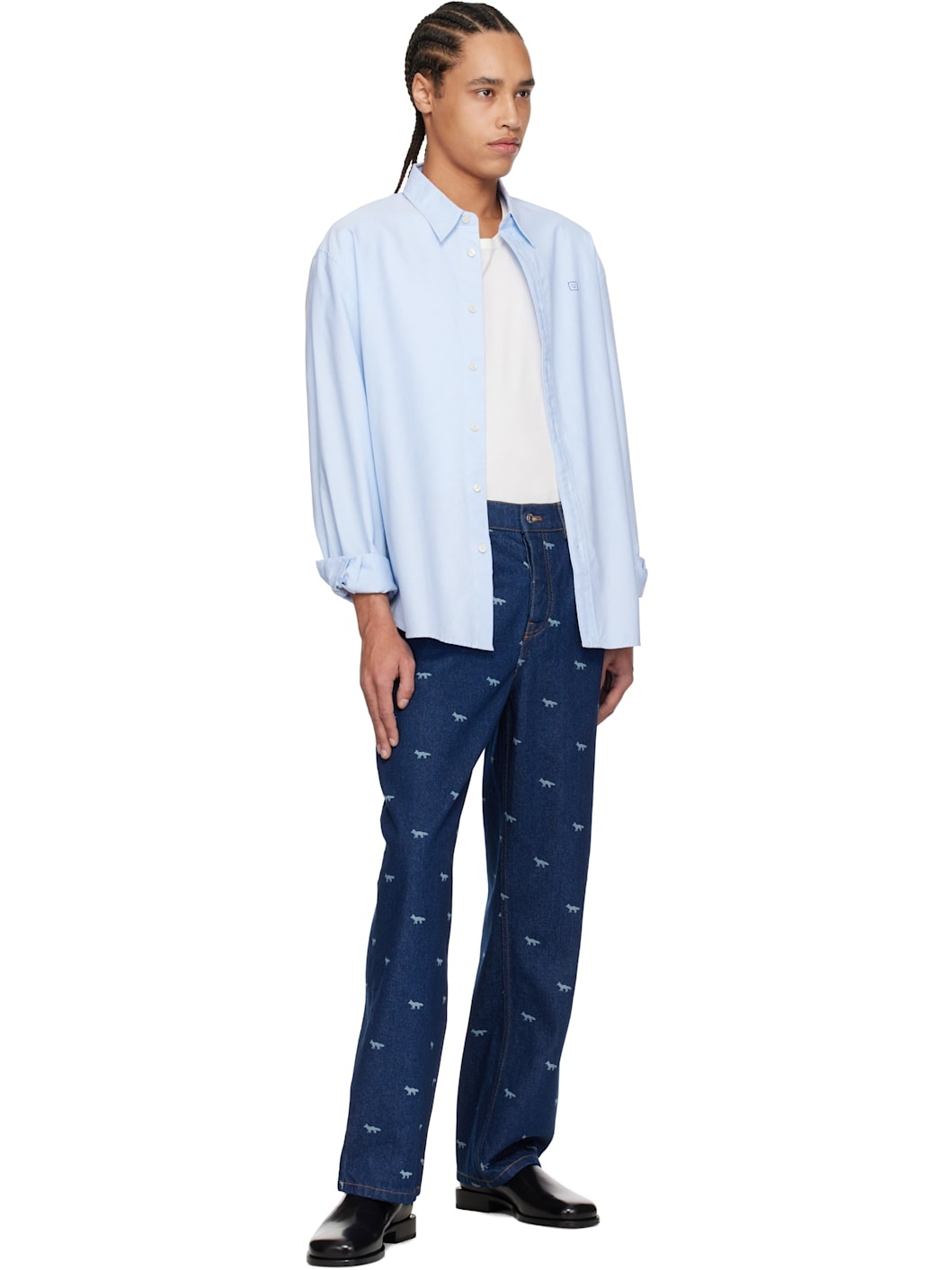 Navy Relaxed Jeans - 4