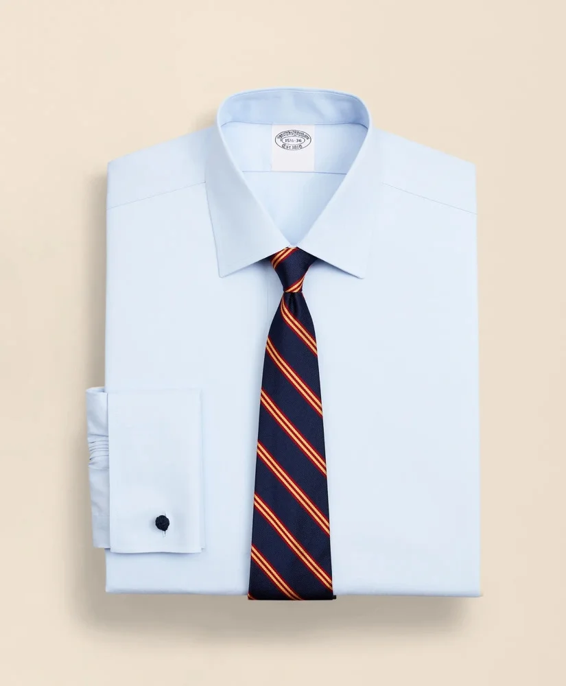 Stretch Supima® Cotton Non-Iron Pinpoint Oxford Ainsley Collar Dress Shirt - 1