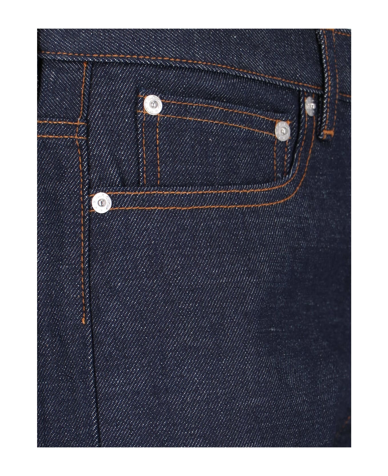 Denim Midi Skirt - 4
