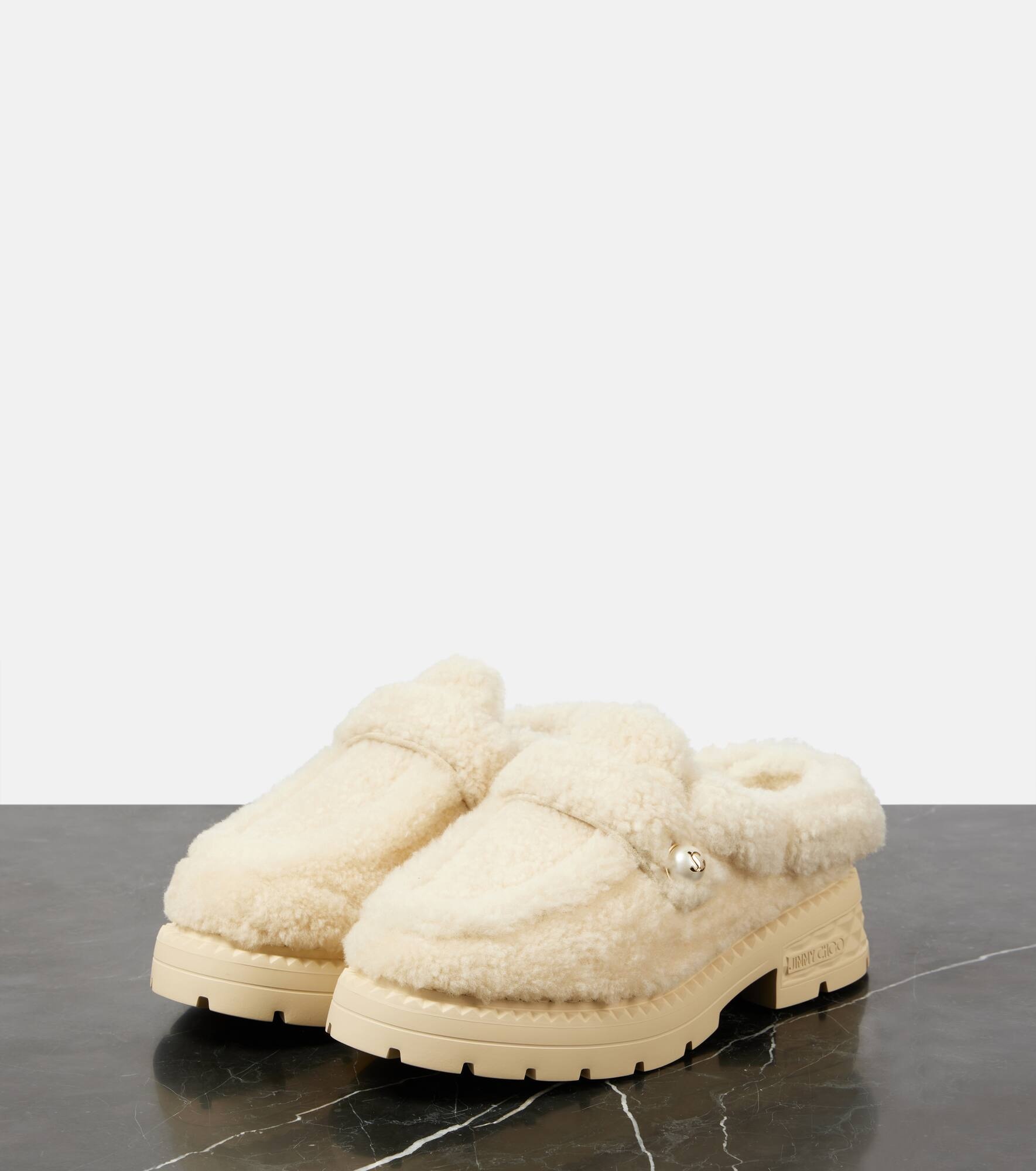 Shea shearling mules - 4