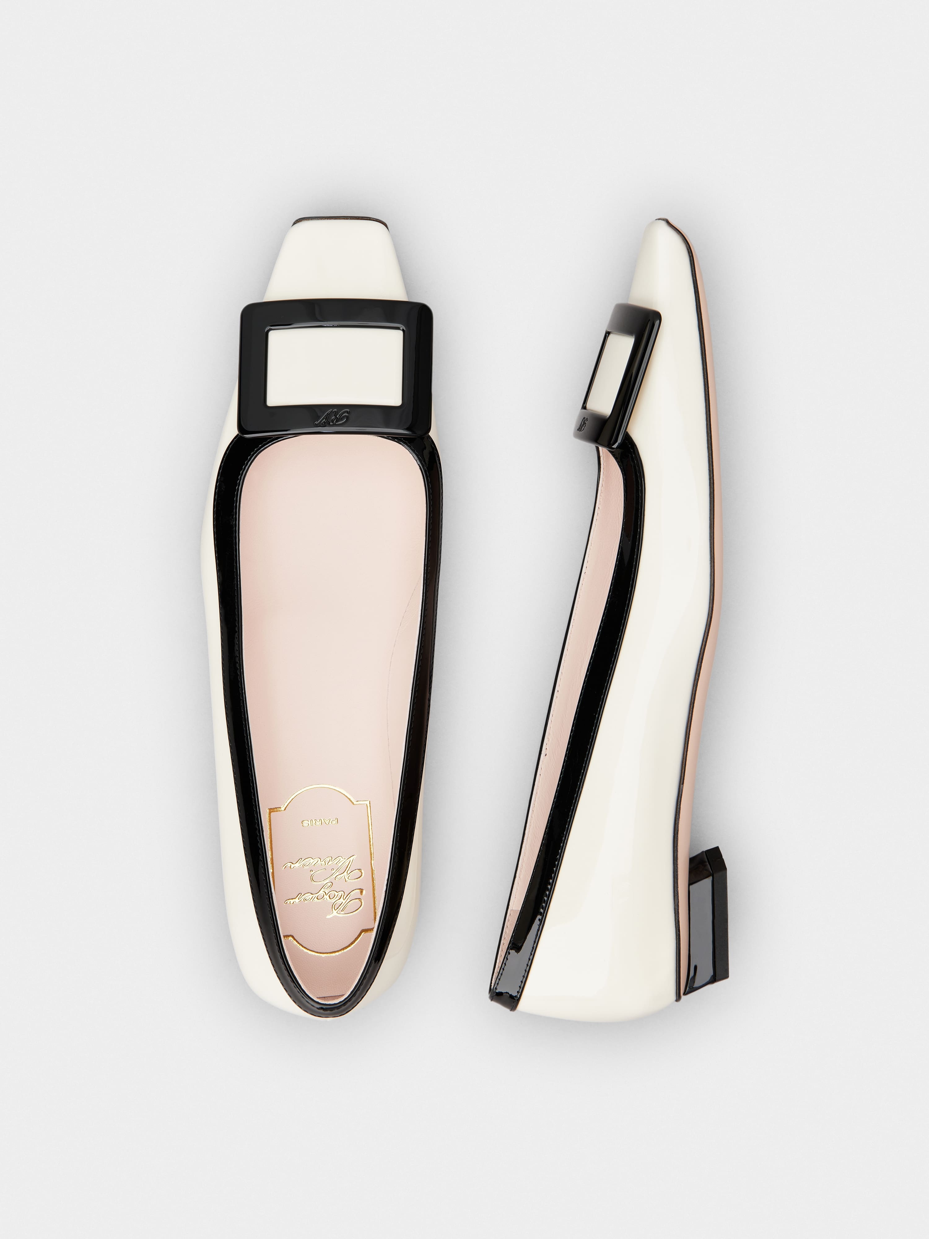 Belle Vivier Lacquered Buckle Ballerinas in Patent Leather - 4